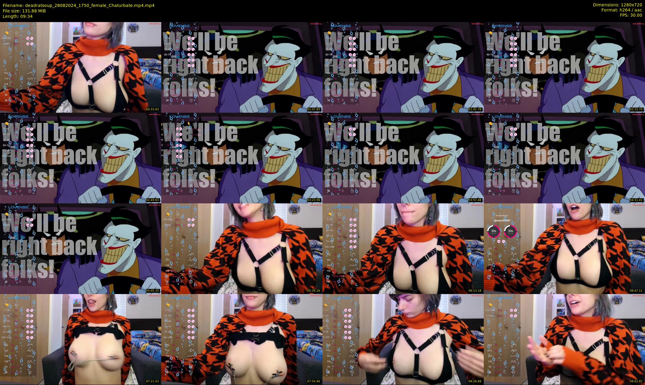 deadratsoup — 10 minute Chaturbate female cam show recording, 720p, Aug 28, 2024