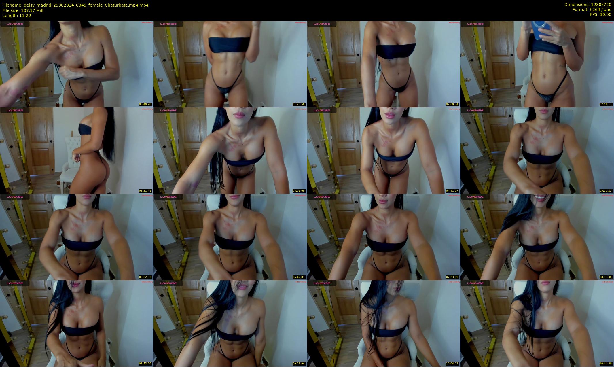 deisy_madrid — 12 minute Chaturbate female cam show recording, 720p, Aug 29, 2024