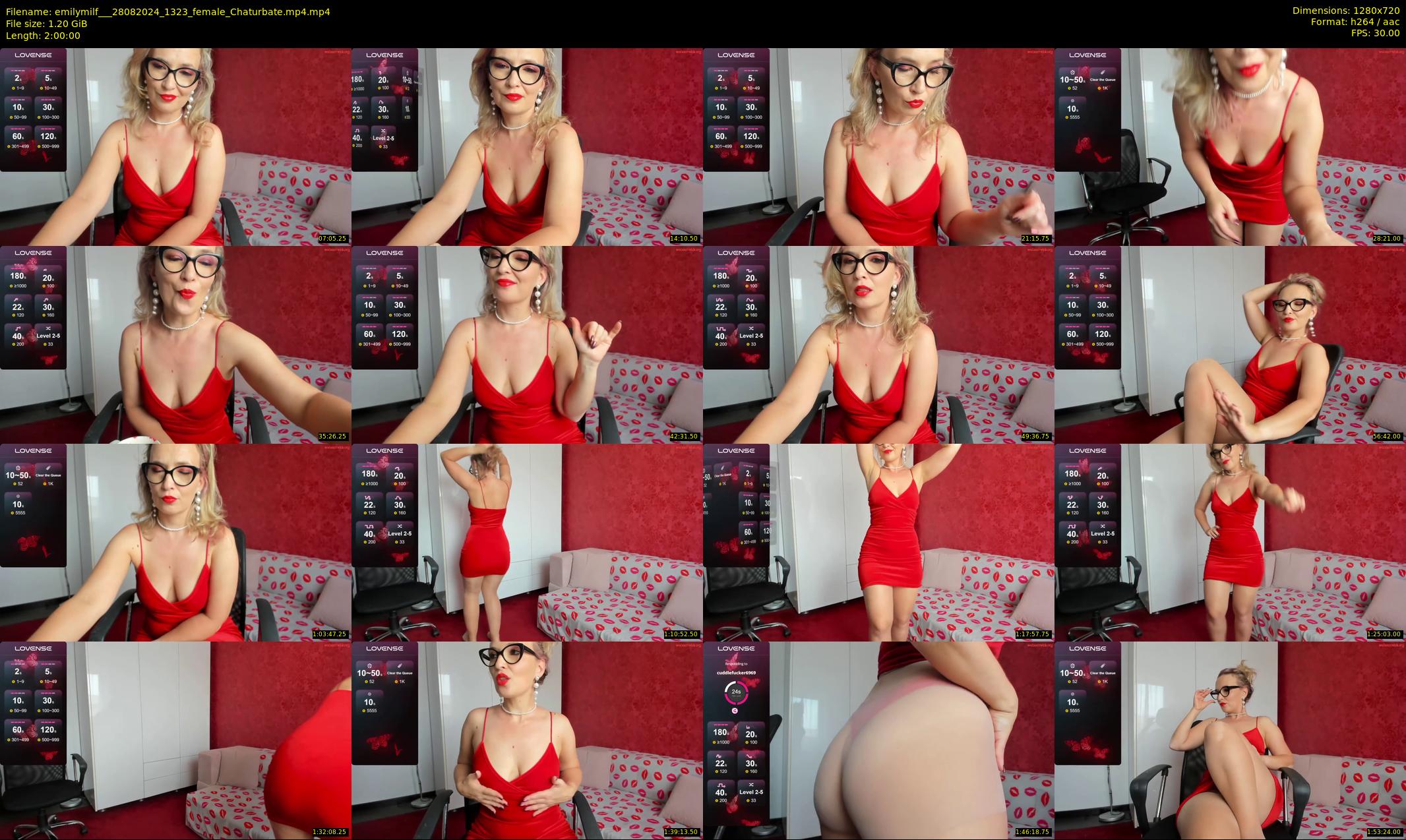emilymilf__ — 120 minute Chaturbate female cam show recording, 720p, Aug 28, 2024