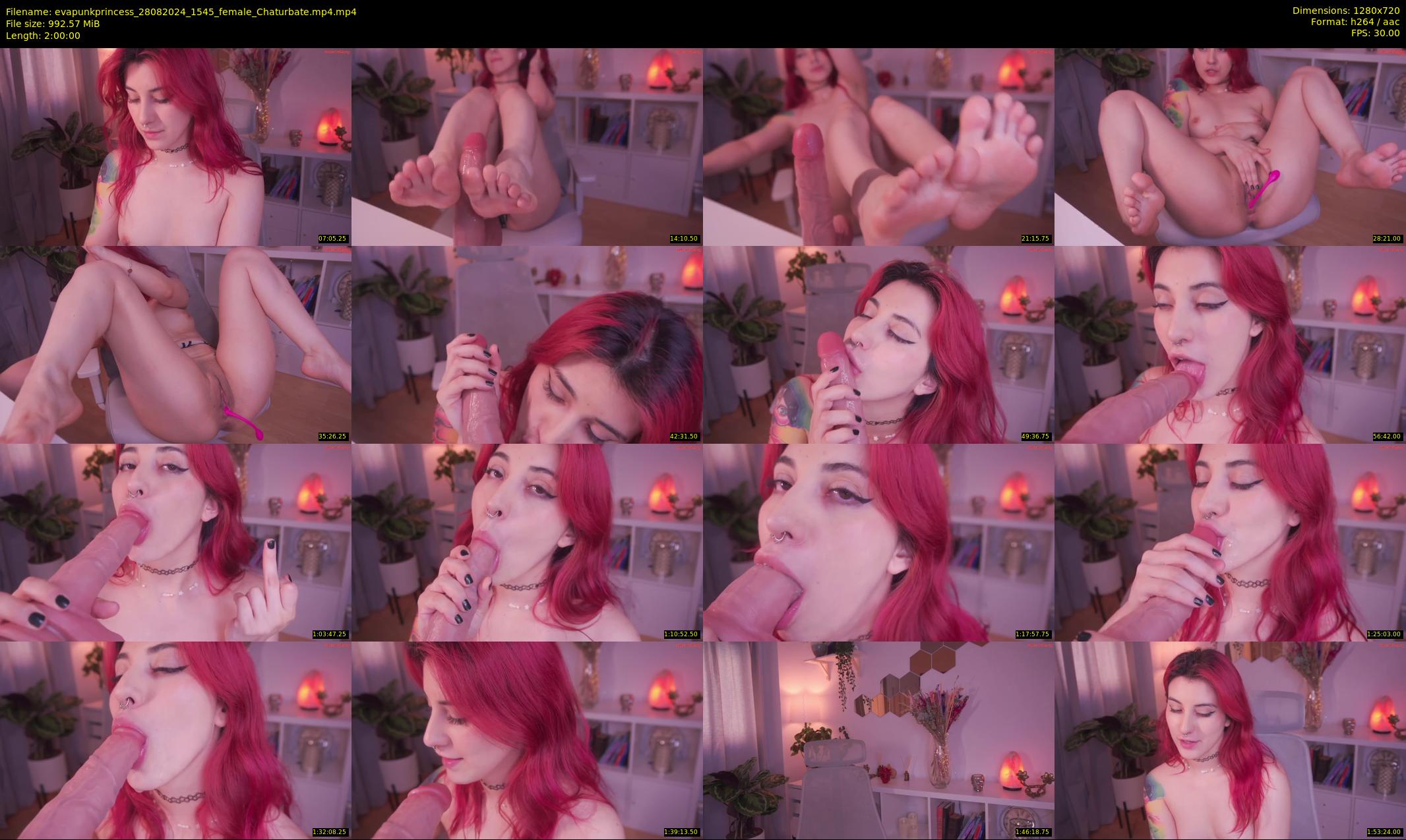 evapunkprincess — 120 minute Chaturbate female cam show recording, 720p, Aug 28, 2024