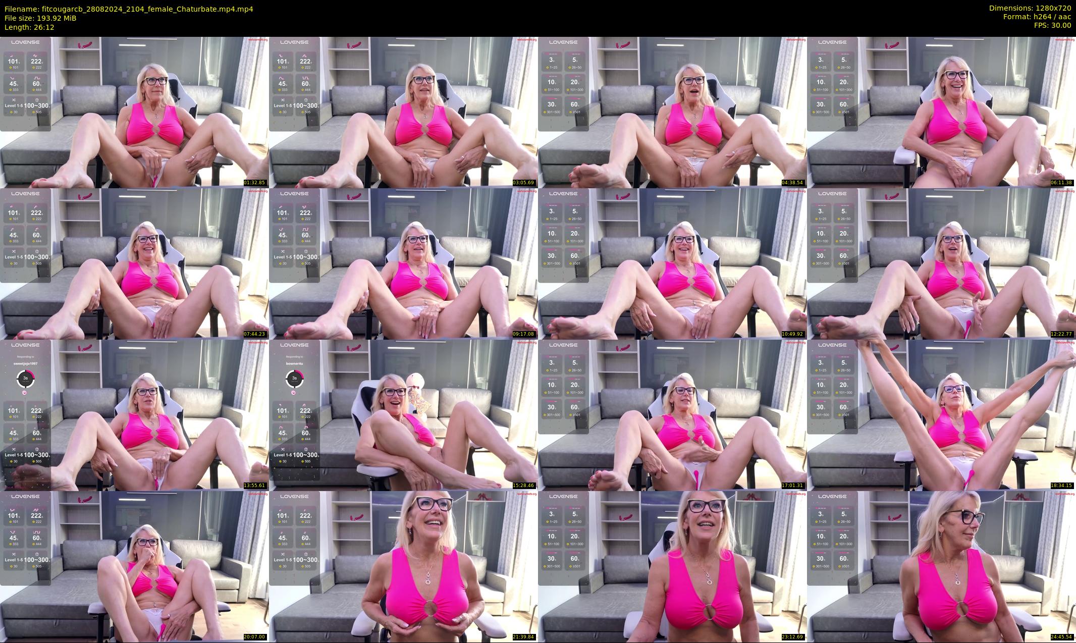 fitcougarcb — 27 minute Chaturbate female cam show recording, 720p, Aug 28, 2024
