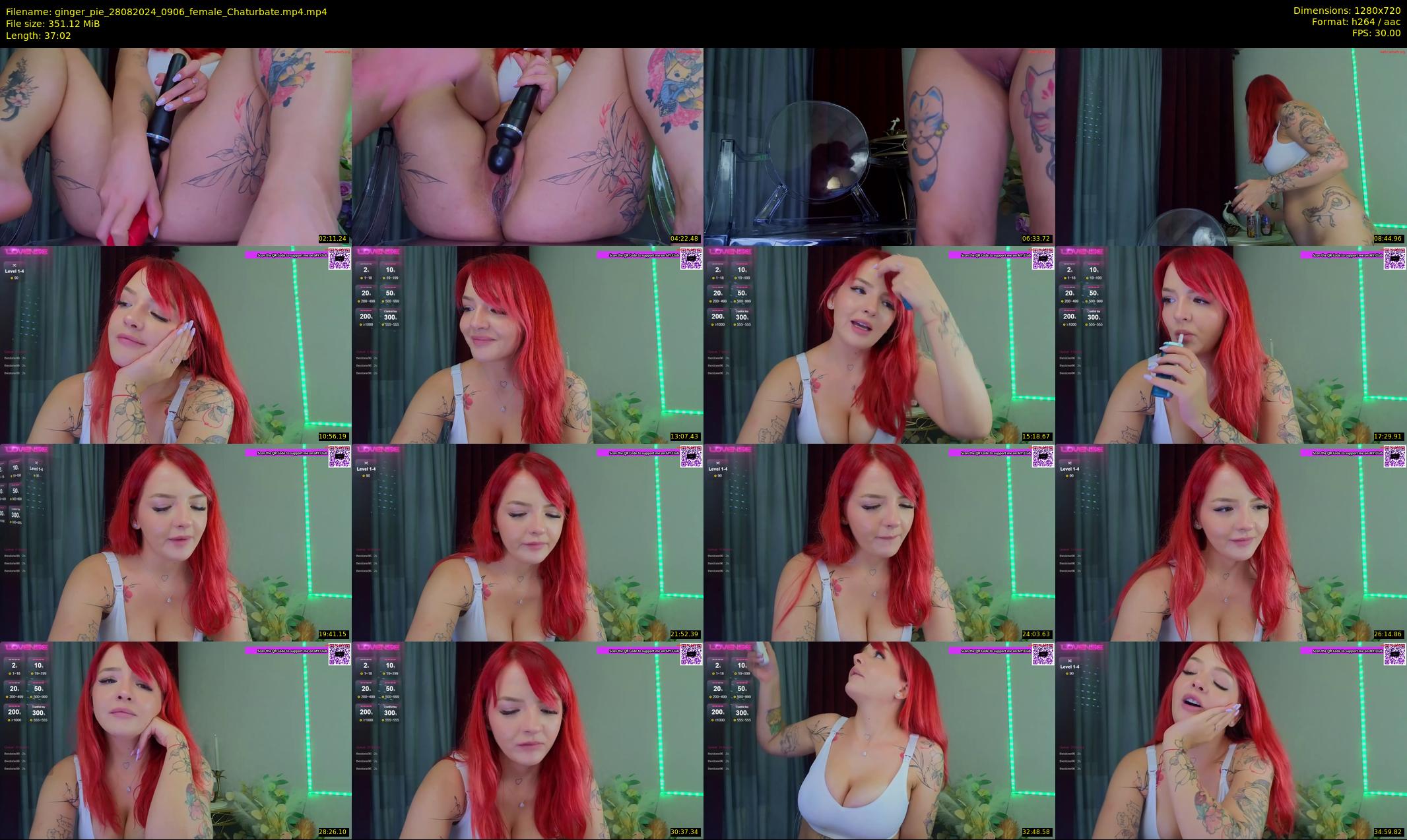 ginger_pie — 38 minute Chaturbate female cam show recording, 720p, Aug 28, 2024