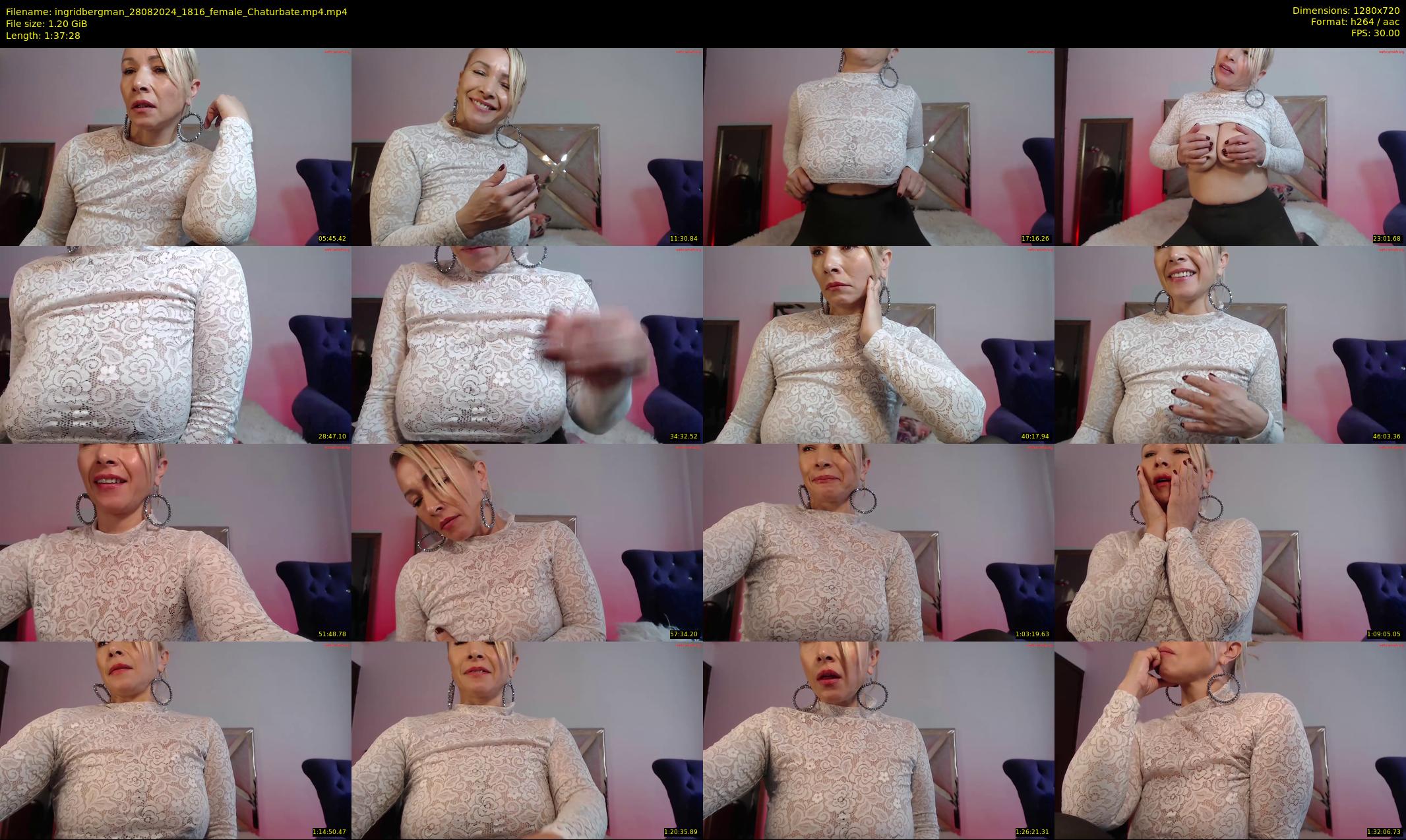 ingridbergman — 98 minute Chaturbate female cam show recording, 720p, Aug 28, 2024