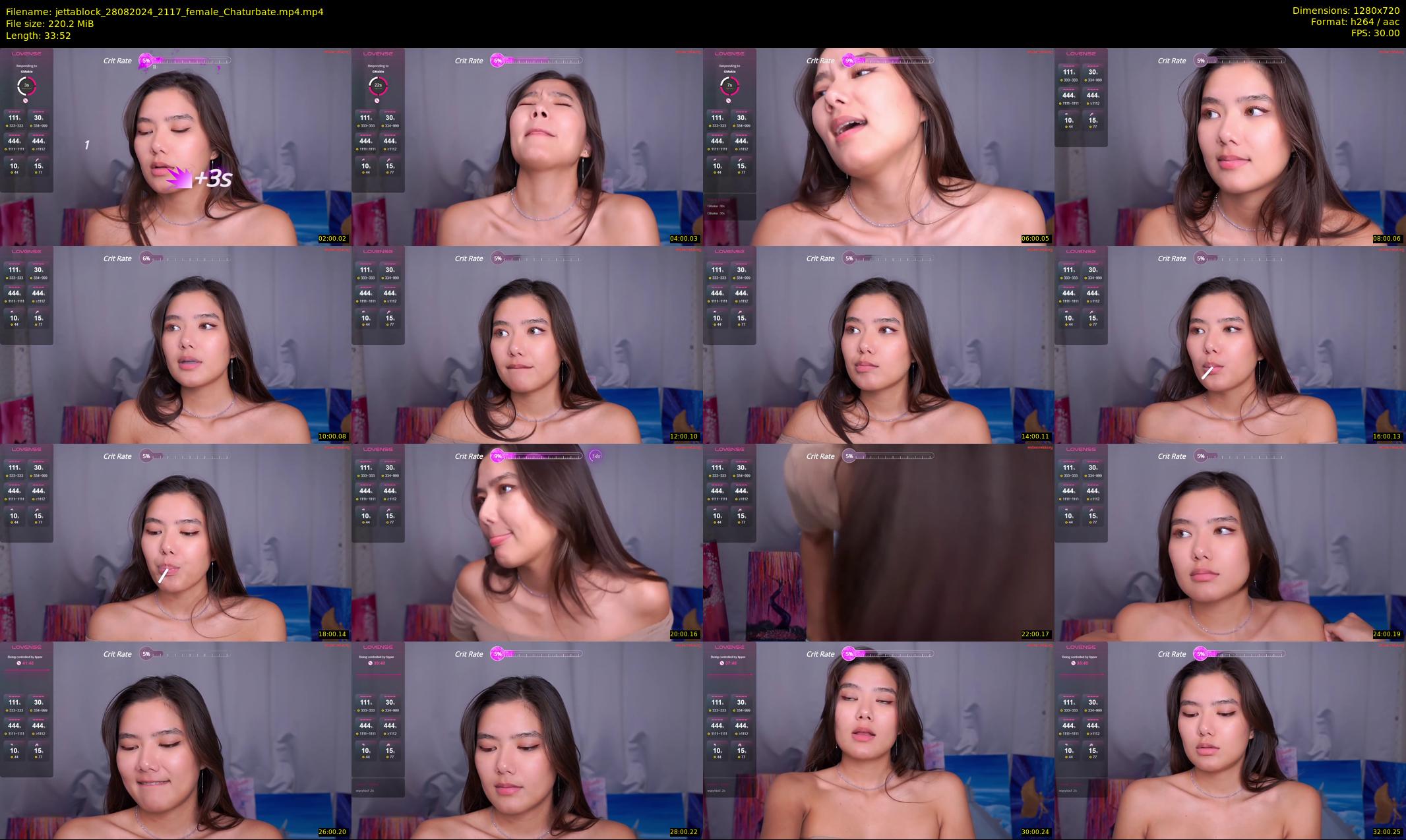 jettablock — 34 minute Chaturbate female cam show recording, 720p, Aug 28, 2024