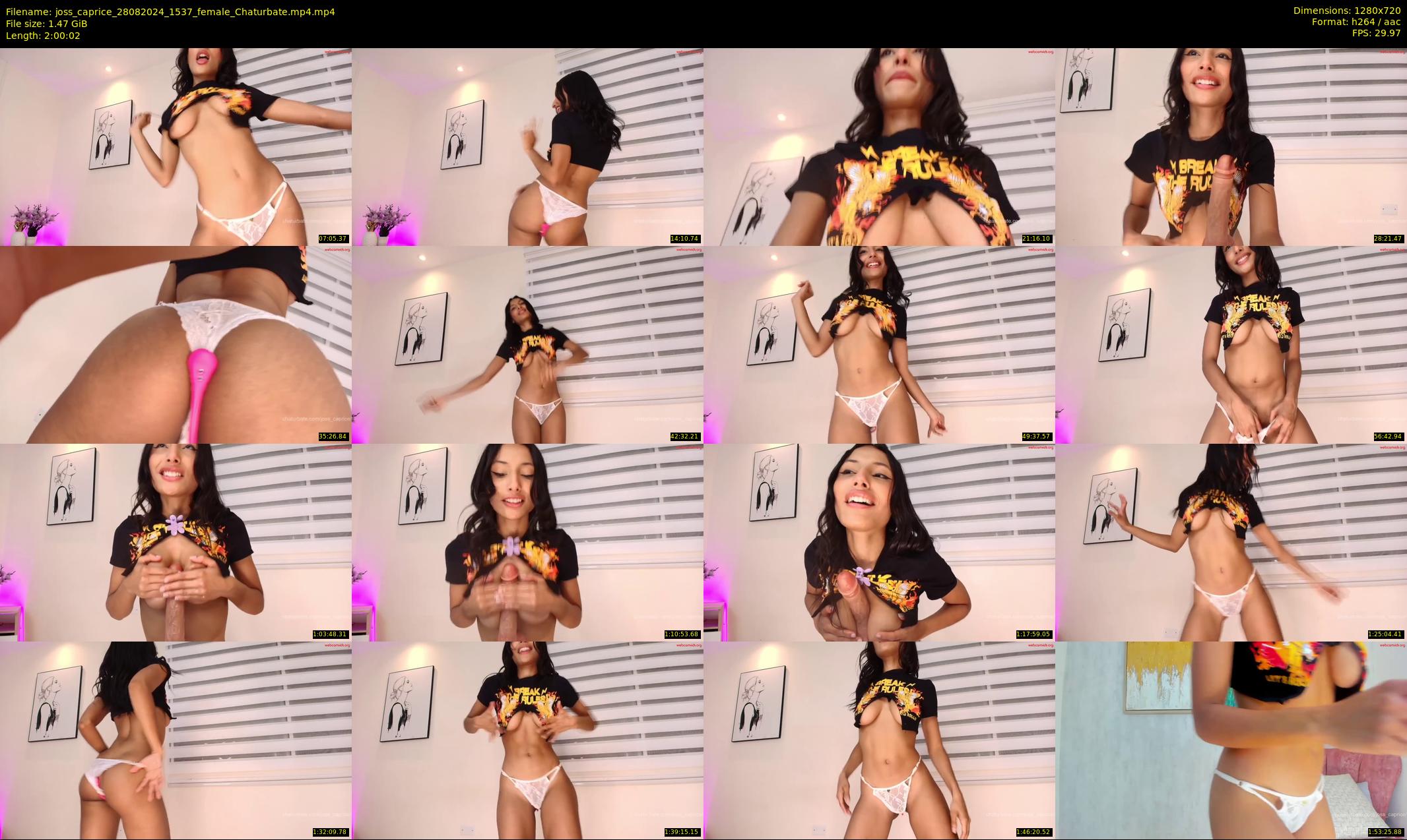 joss_caprice — 121 minute Chaturbate female cam show recording, 720p, Aug 28, 2024