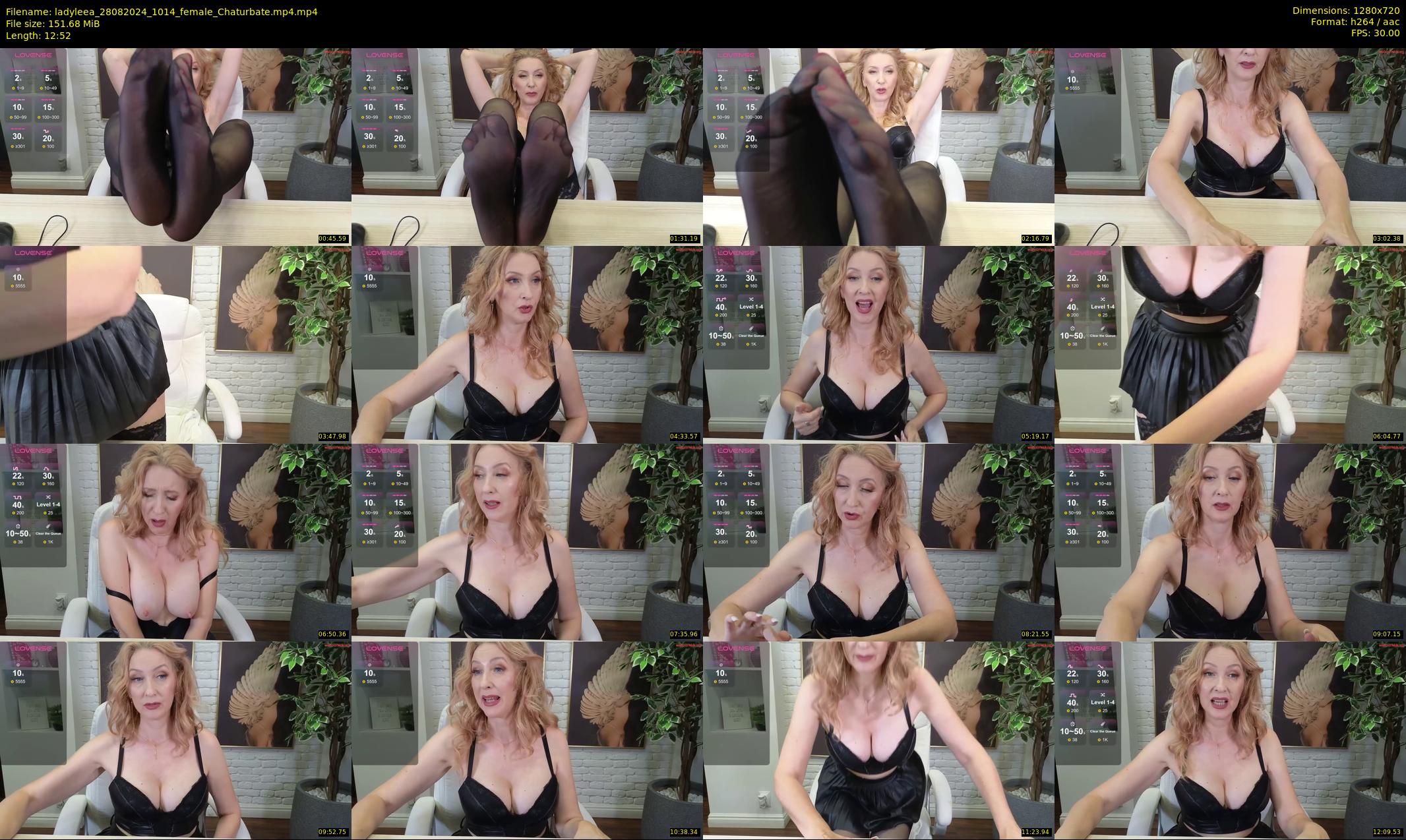 ladyleea — 13 minute Chaturbate female cam show recording, 720p, Aug 28, 2024