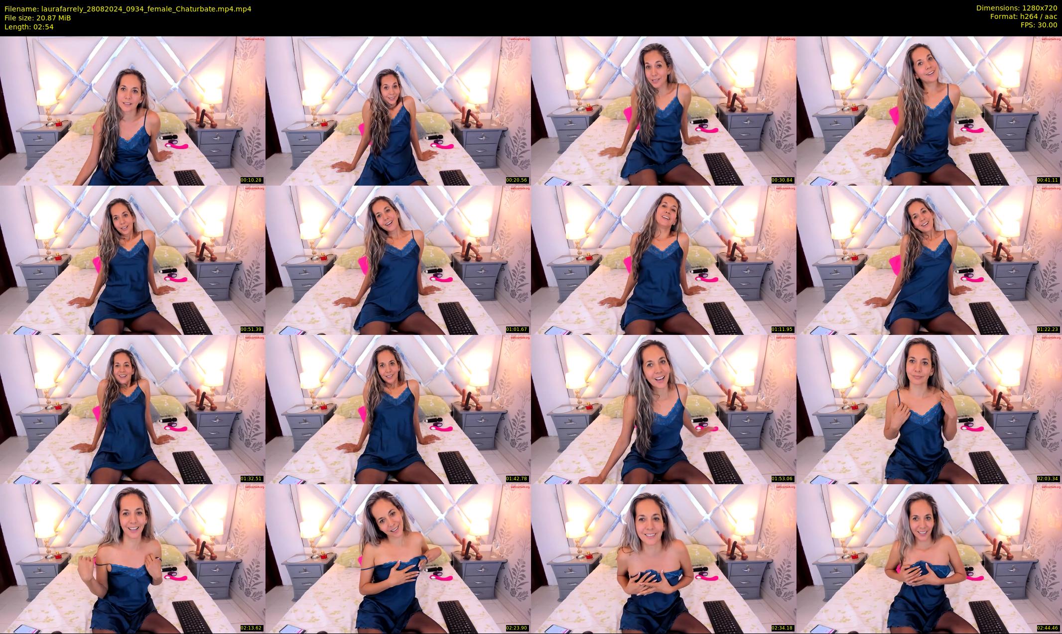 laurafarrely — 3 minute Chaturbate female cam show recording, 720p, Aug 28, 2024