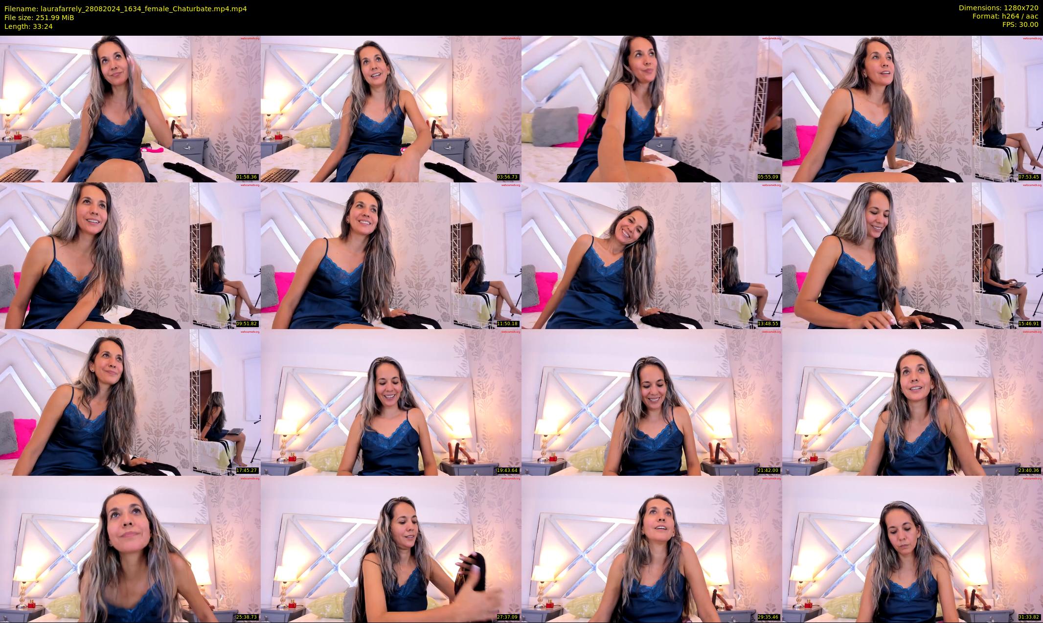 laurafarrely — 34 minute Chaturbate female cam show recording, 720p, Aug 28, 2024