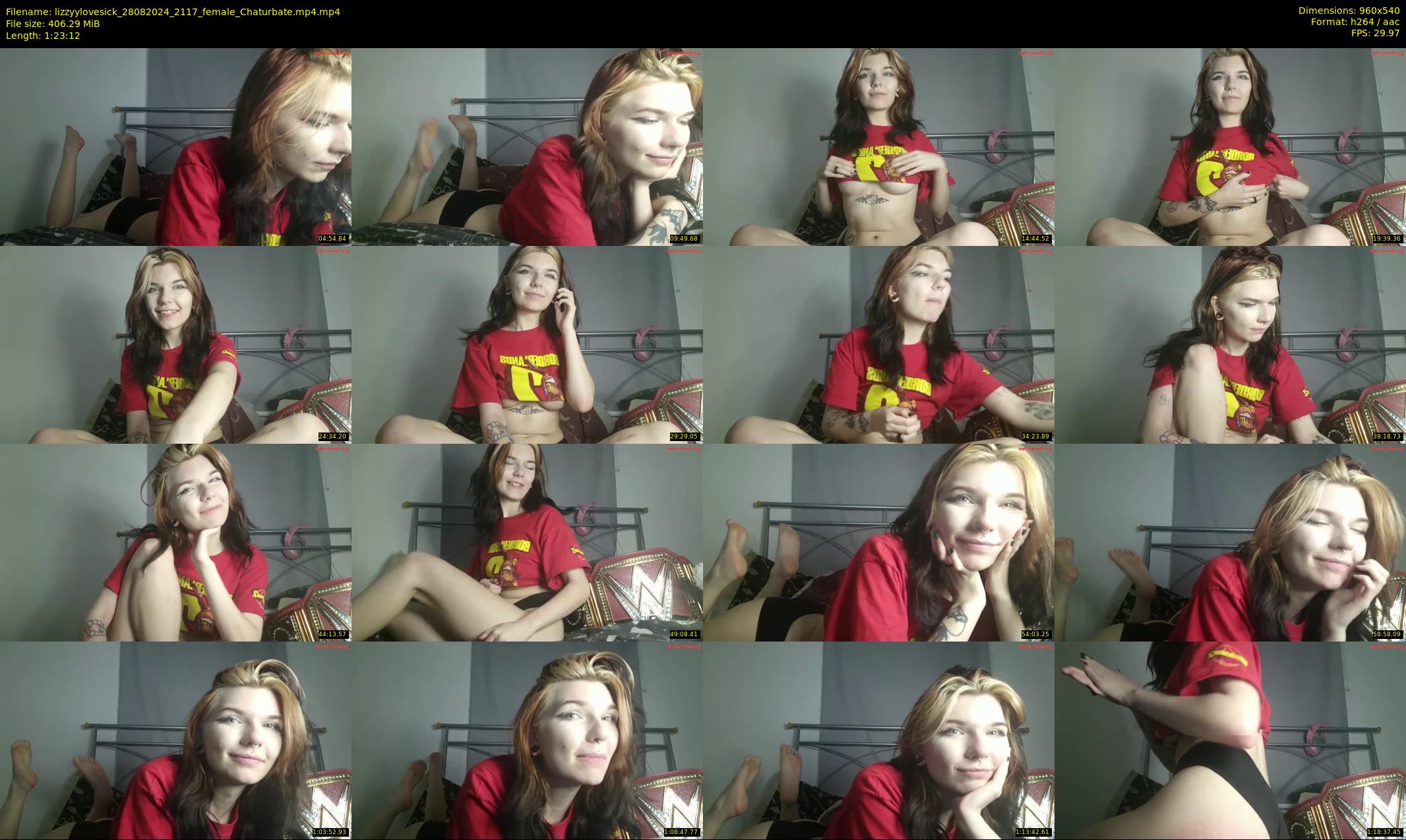 lizzyylovesick — 84 minute Chaturbate female cam show recording, 480p, Aug 28, 2024