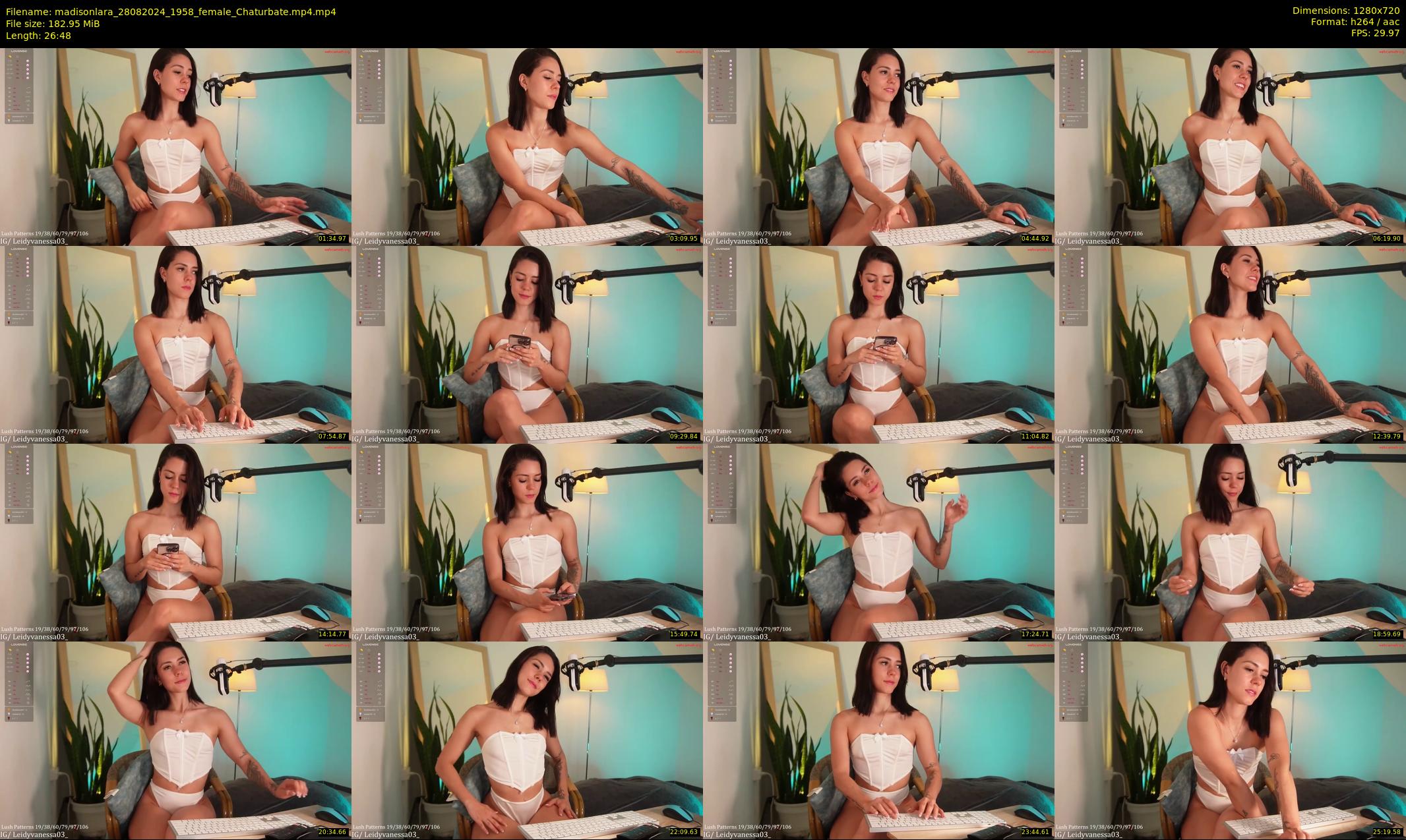 madisonlara — 27 minute Chaturbate female cam show recording, 720p, Aug 28, 2024