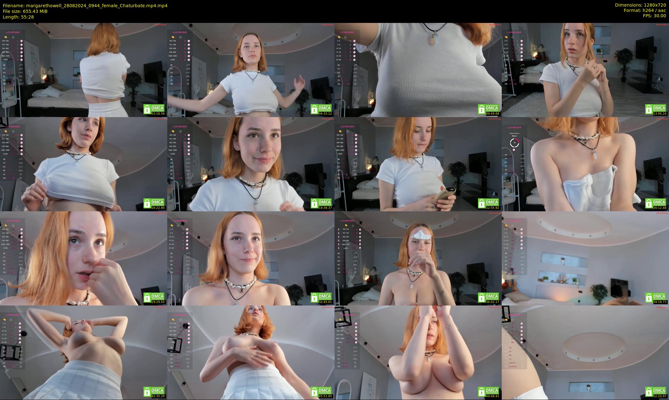 margarethowell — 56 minute Chaturbate female cam show recording, 720p, Aug 28, 2024
