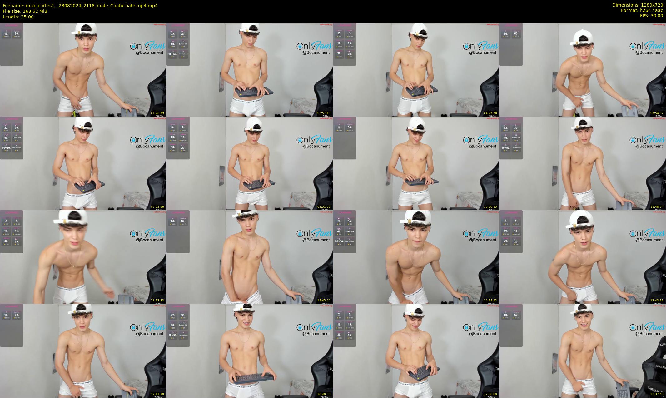 max_cortes1_ — 25 minute Chaturbate male cam show recording, 720p, Aug 28, 2024
