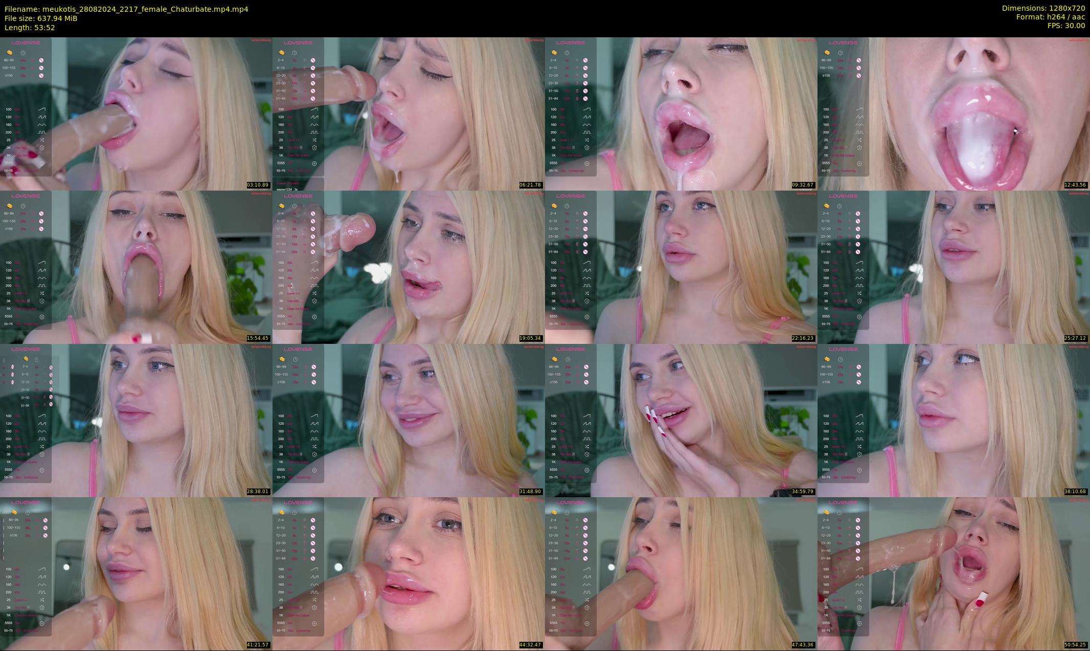 meukotis — 54 minute Chaturbate female cam show recording, 720p, Aug 28, 2024
