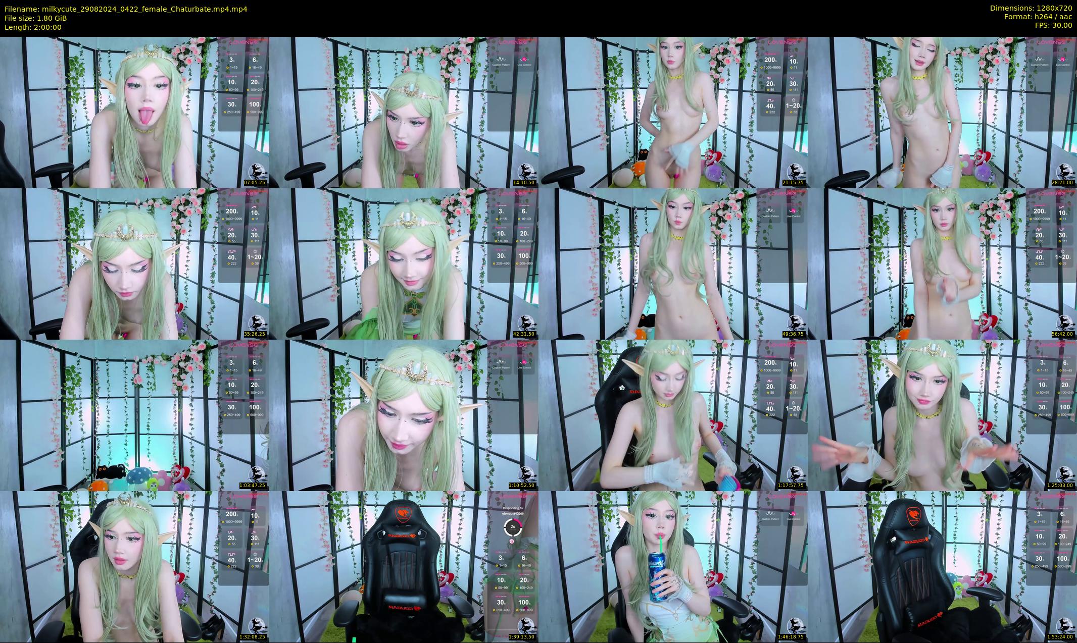 milkycute — 120 minute Chaturbate female cam show recording, 720p, Aug 29, 2024