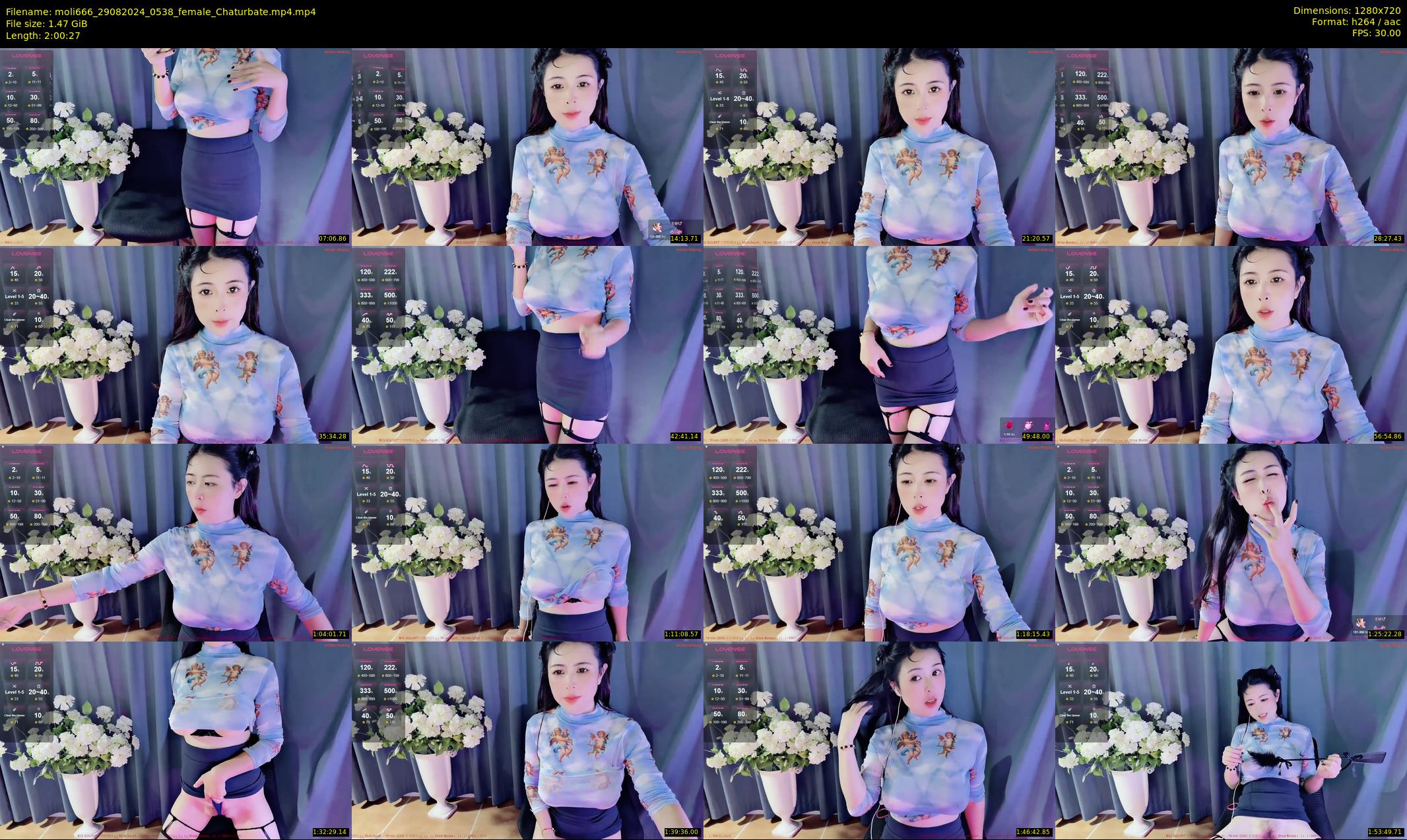 moli666 — 121 minute Chaturbate female cam show recording, 720p, Aug 29, 2024