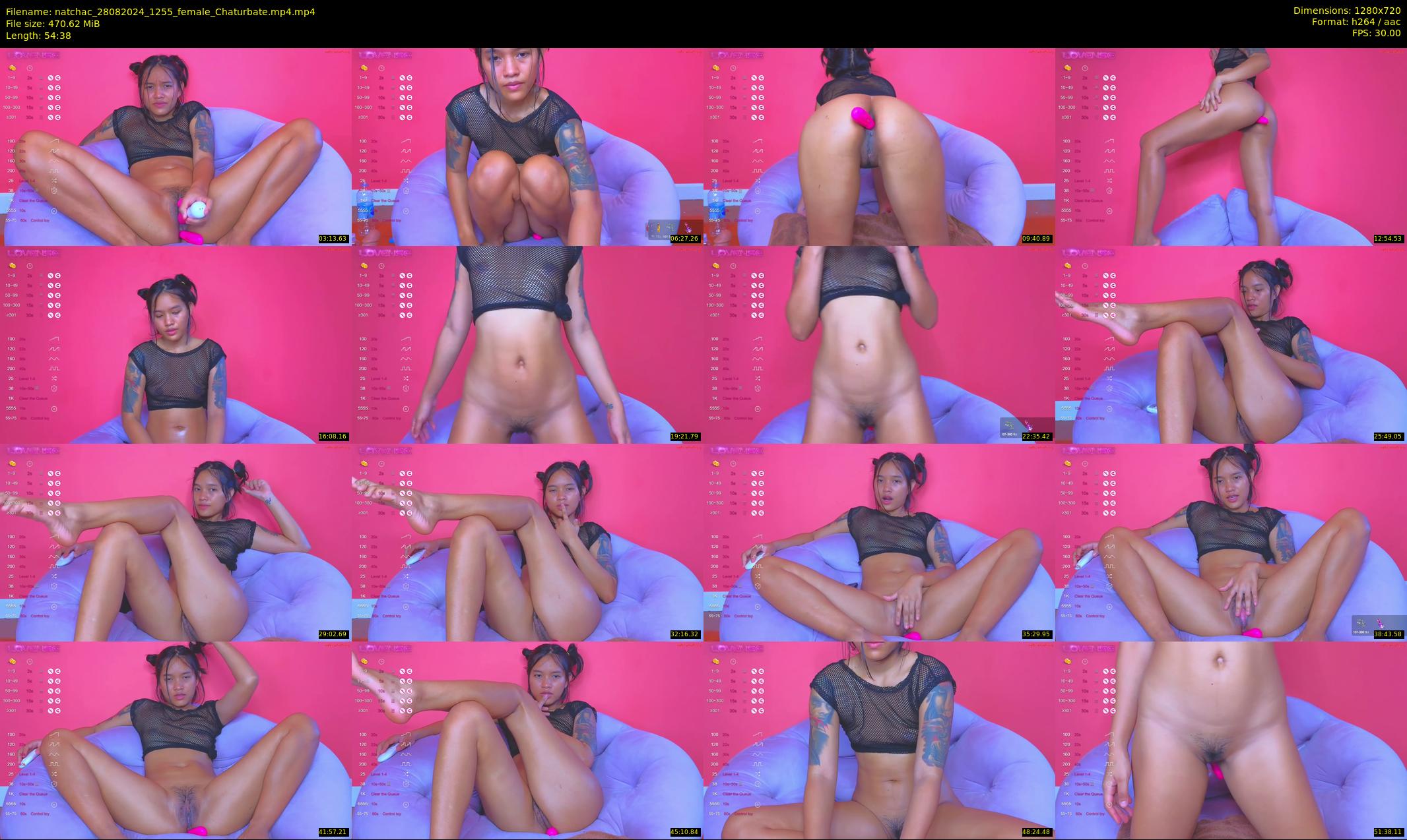 natchac — 55 minute Chaturbate female cam show recording, 720p, Aug 28, 2024