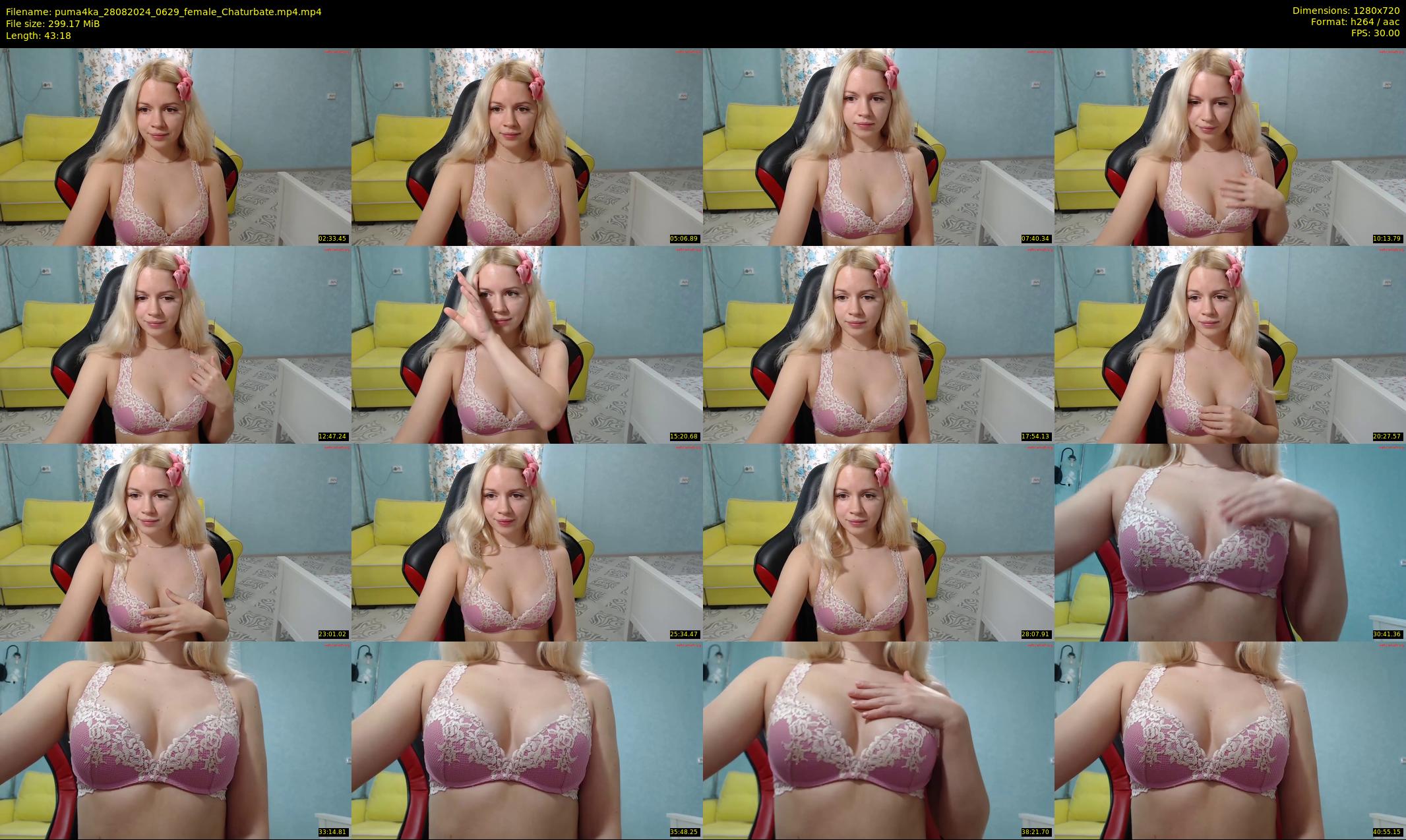 puma4ka — 44 minute Chaturbate female cam show recording, 720p, Aug 28, 2024