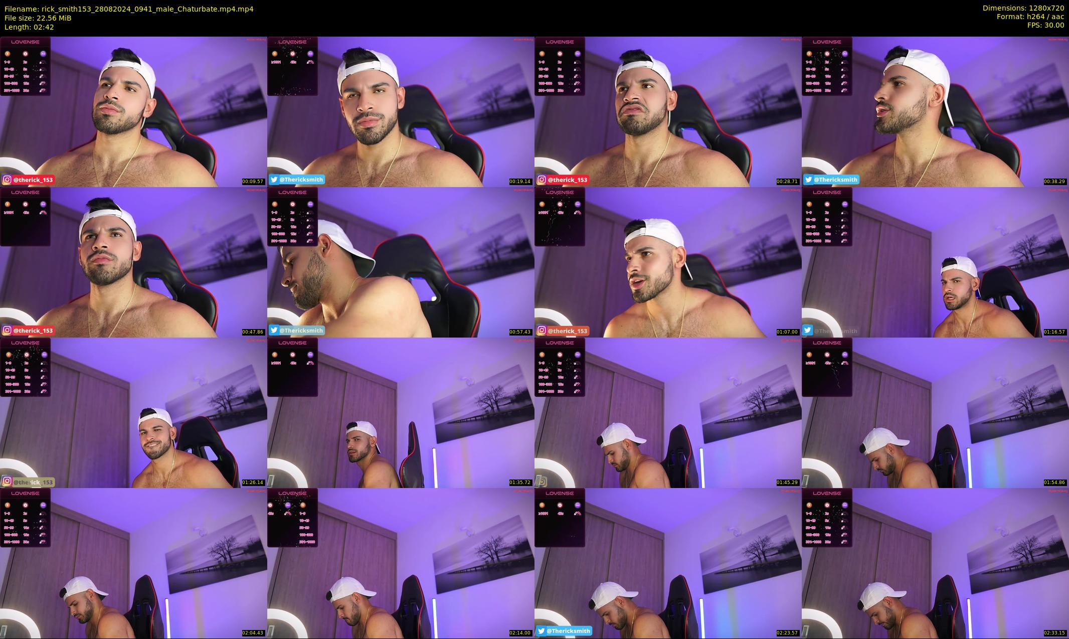 rick_smith153 — 3 minute Chaturbate male cam show recording, 720p, Aug 28, 2024