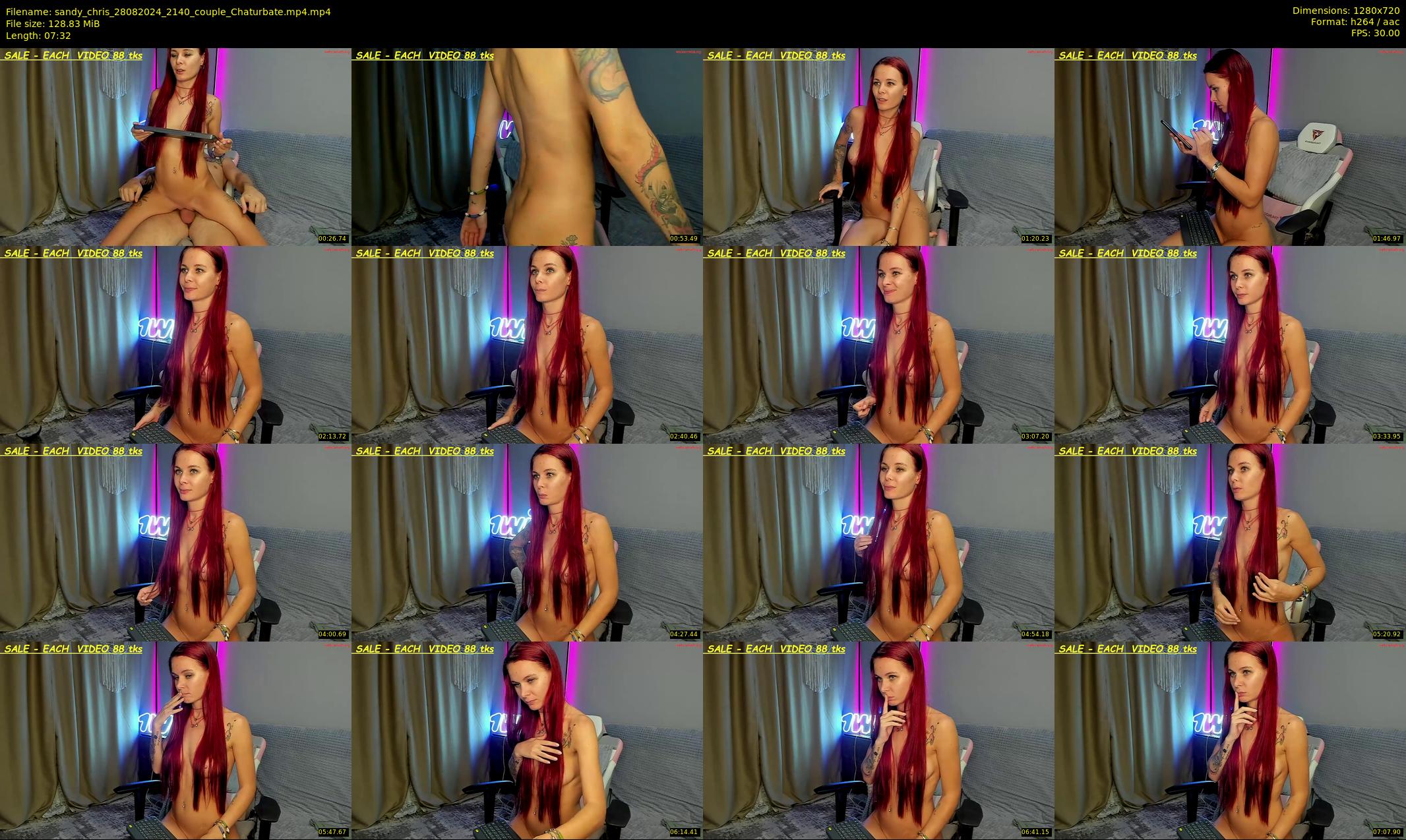 sandy_chris — 8 minute Chaturbate couple cam show recording, 720p, Aug 28, 2024