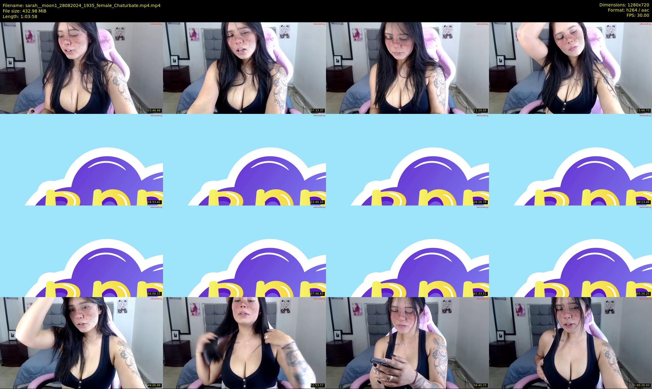 sarah__moon1 — 64 minute Chaturbate female cam show recording, 720p, Aug 28, 2024