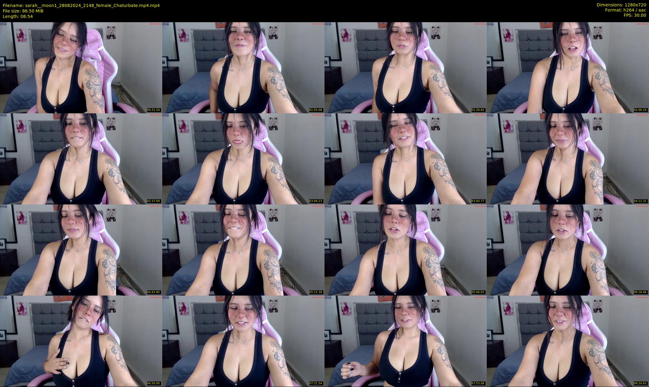 sarah__moon1 — 9 minute Chaturbate female cam show recording, 720p, Aug 28, 2024