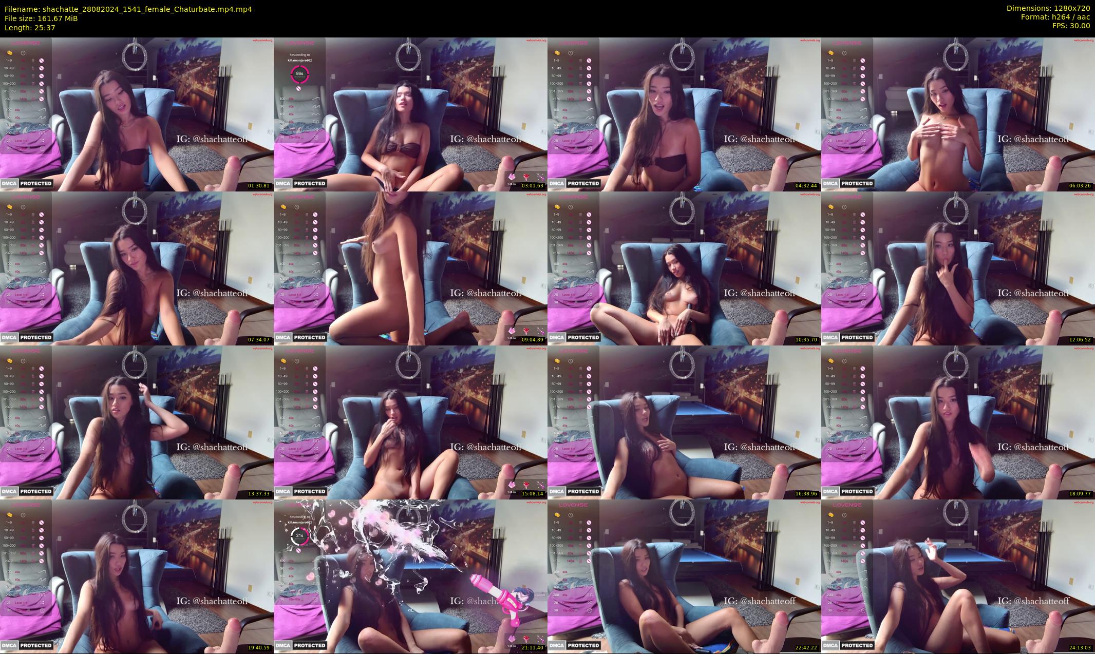 shachatte — 26 minute Chaturbate couple cam show recording, 720p, Aug 28, 2024