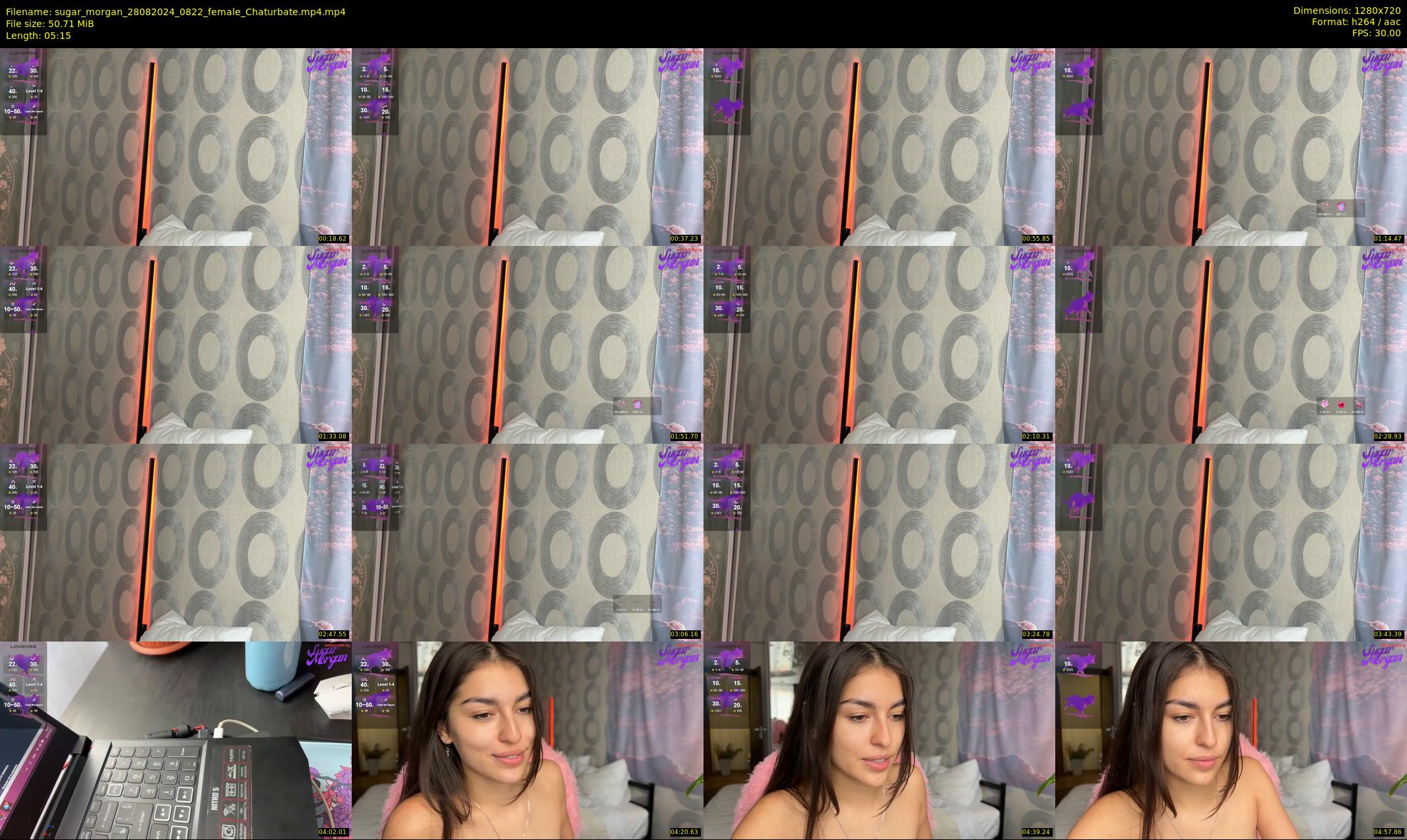 sugar_morgan — 6 minute Chaturbate female cam show recording, 720p, Aug 28, 2024