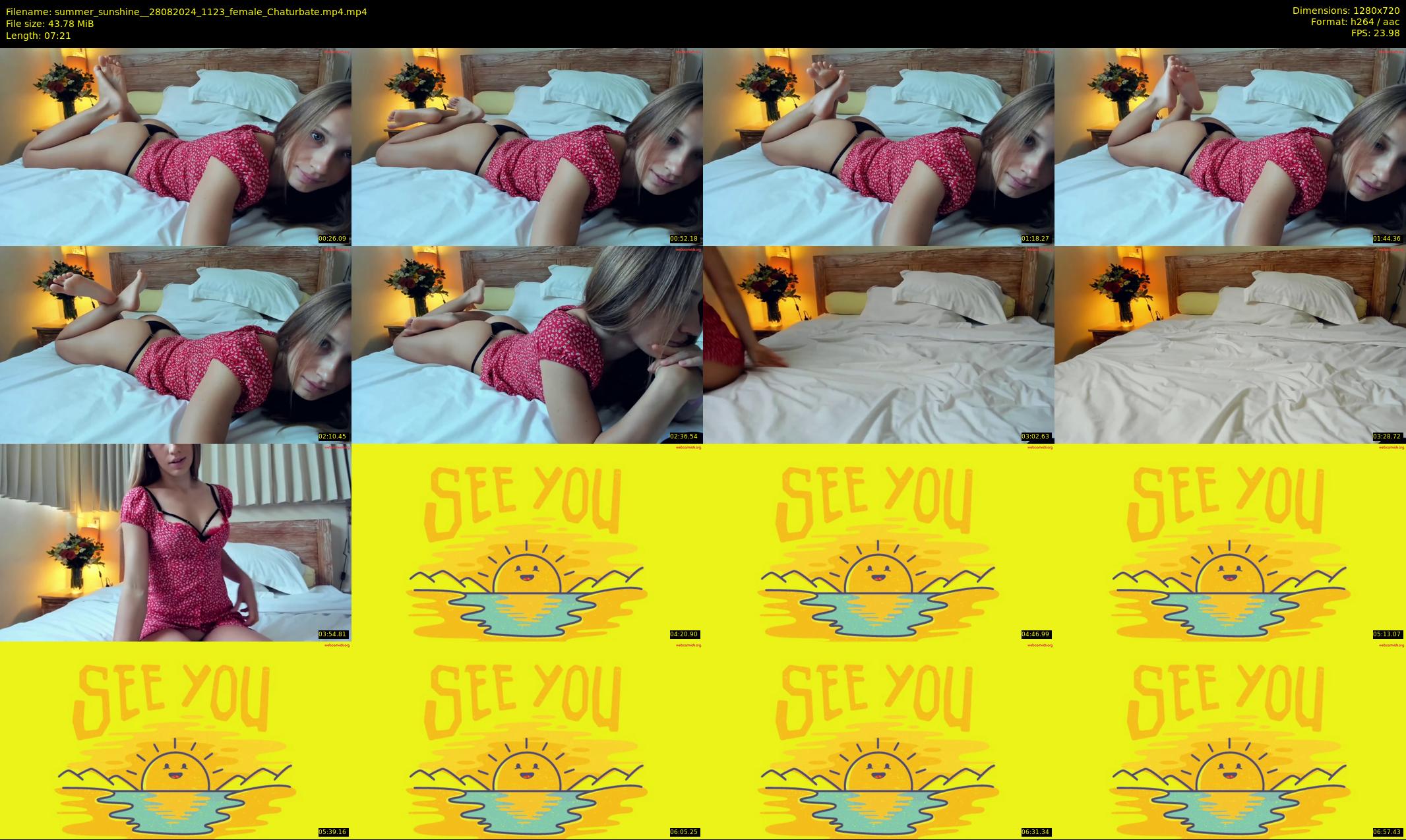summer_sunshine_ — 8 minute Chaturbate female cam show recording, 720p, Aug 28, 2024