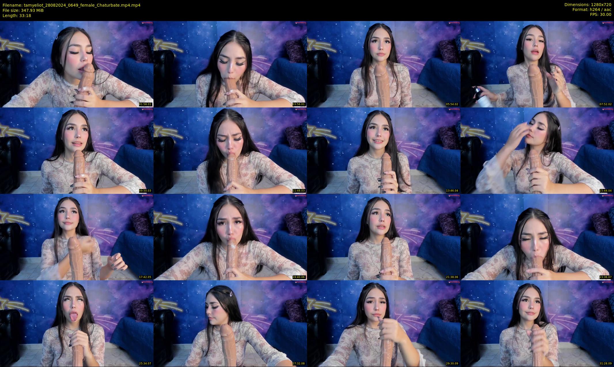 tamyeliot — 34 minute Chaturbate female cam show recording, 720p, Aug 28, 2024