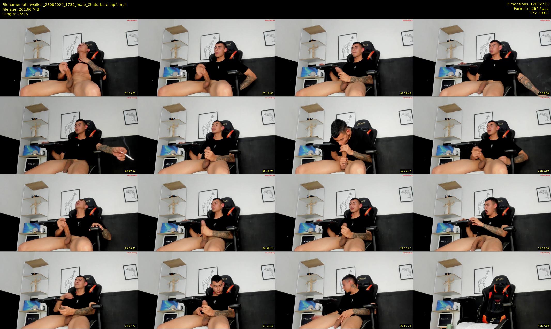 tatanwalker — 46 minute Chaturbate male cam show recording, 720p, Aug 28, 2024