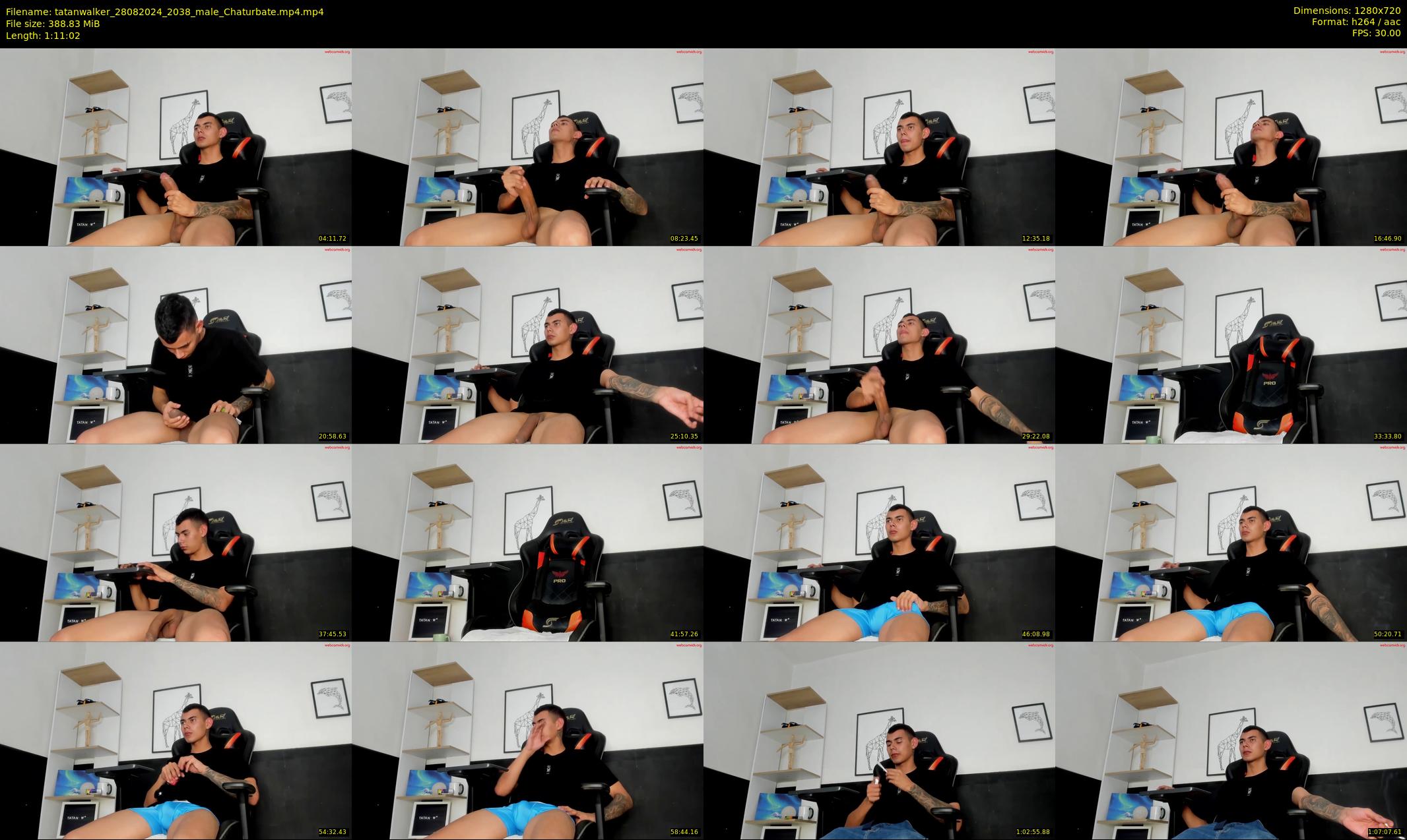 tatanwalker — 72 minute Chaturbate male cam show recording, 720p, Aug 28, 2024