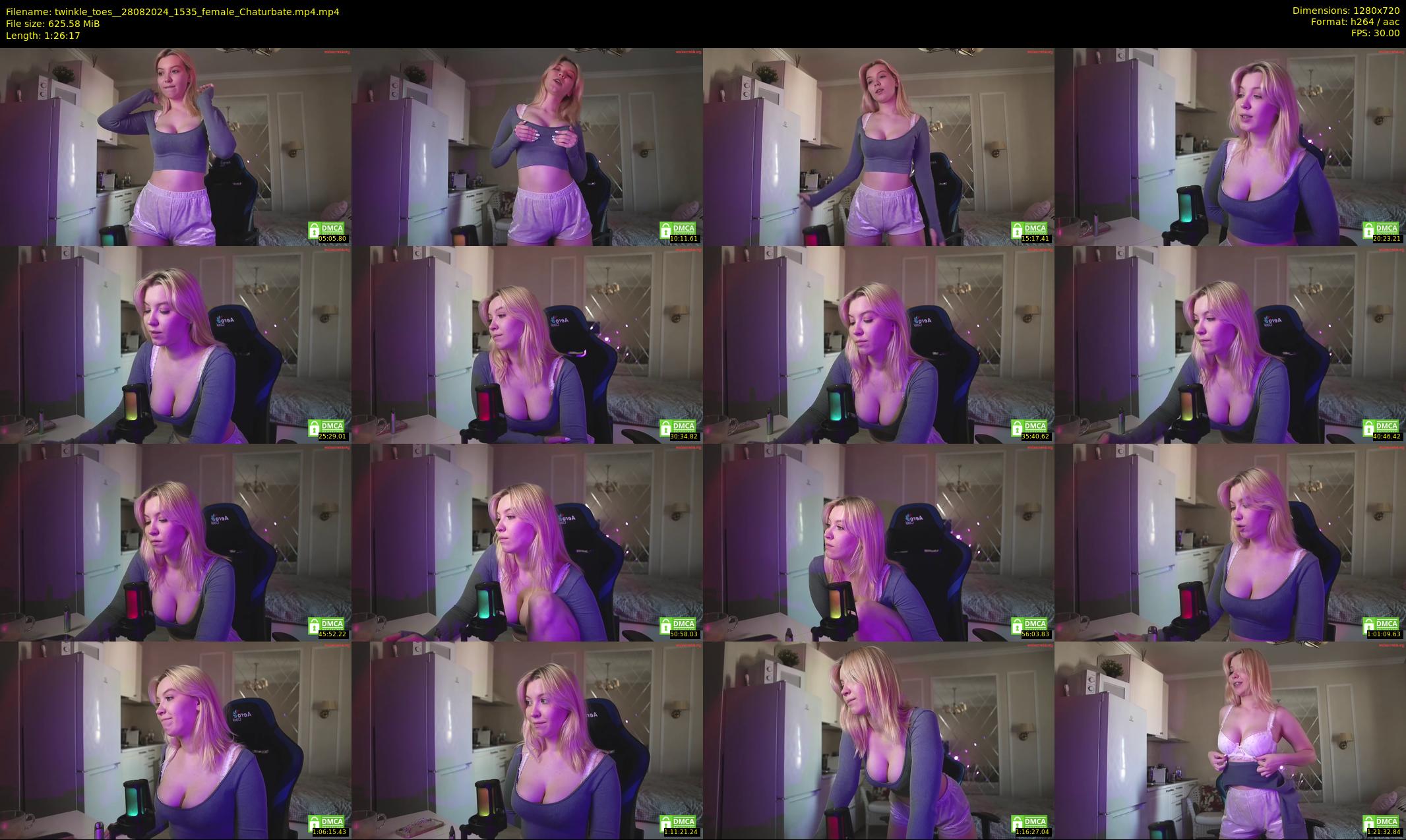 twinkle_toes_ — 87 minute Chaturbate female cam show recording, 720p, Aug 28, 2024