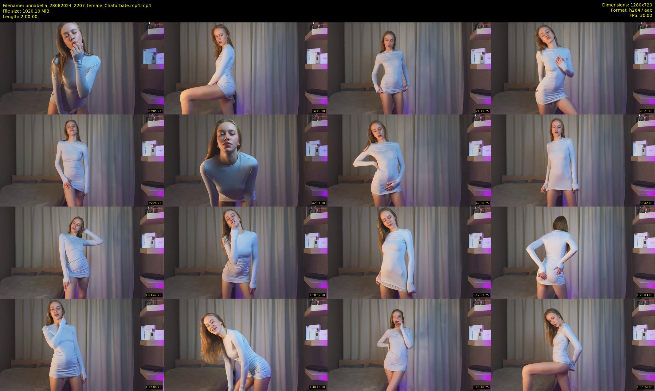unnabella — 120 minute Chaturbate female cam show recording, 720p, Aug 28, 2024