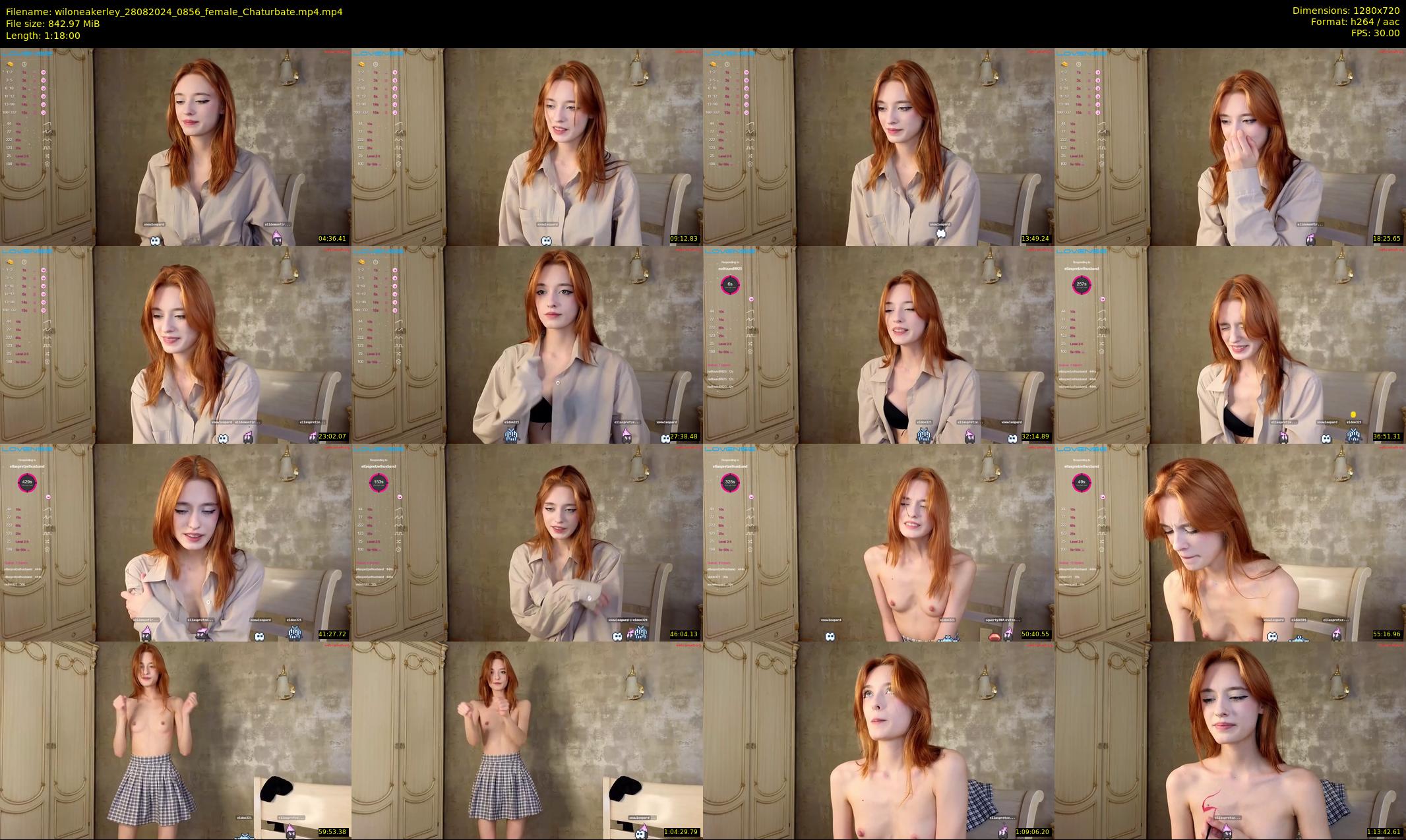 wiloneakerley — 78 minute Chaturbate female cam show recording, 720p, Aug 28, 2024
