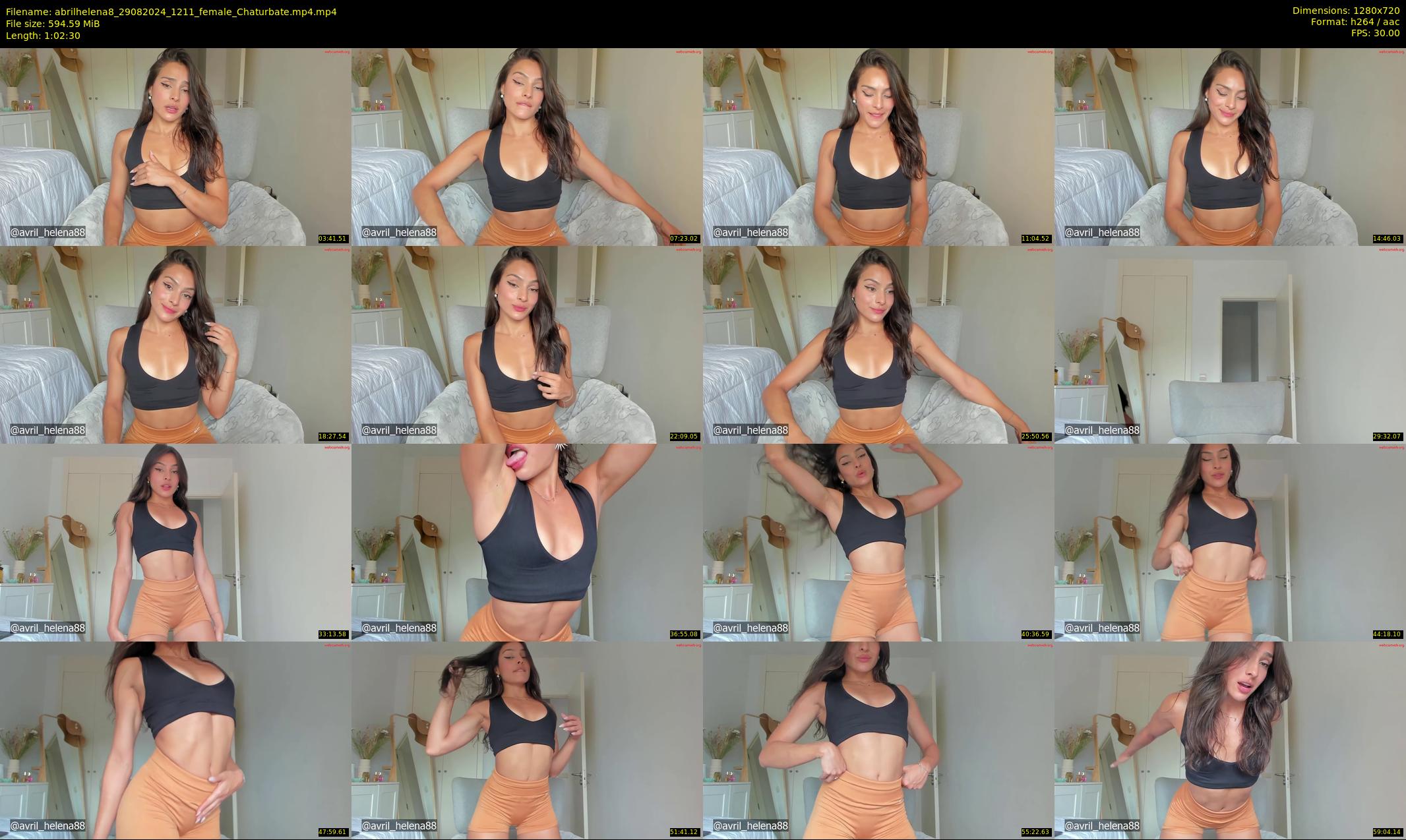 abrilhelena8 — 63 minute Chaturbate female cam show recording, 720p, Aug 29, 2024