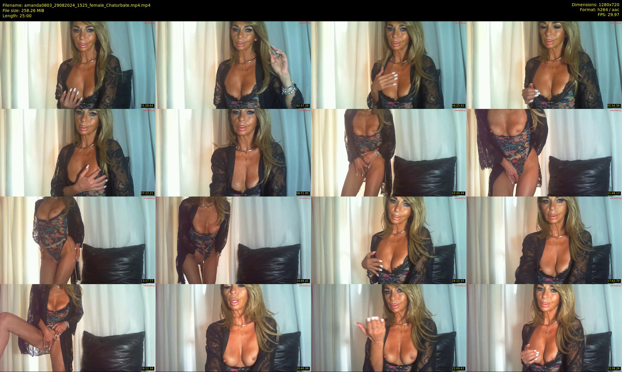 amanda0803 — 25 minute Chaturbate female cam show recording, 720p, Aug 29, 2024