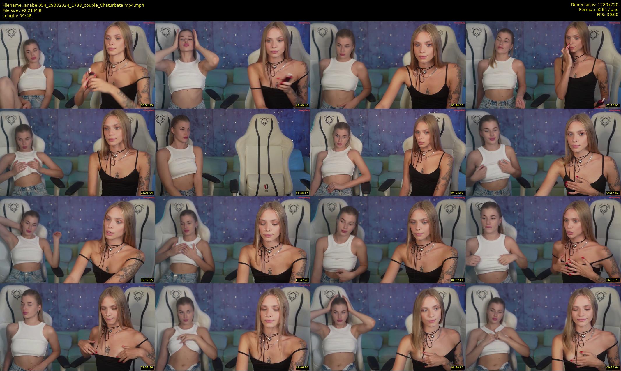 anabel054 — 10 minute Chaturbate female cam show recording, 720p, Aug 29, 2024