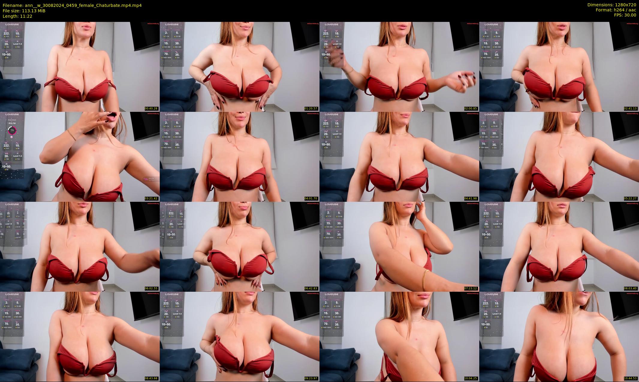 ann__w — 12 minute Chaturbate female cam show recording, 720p, Aug 30, 2024