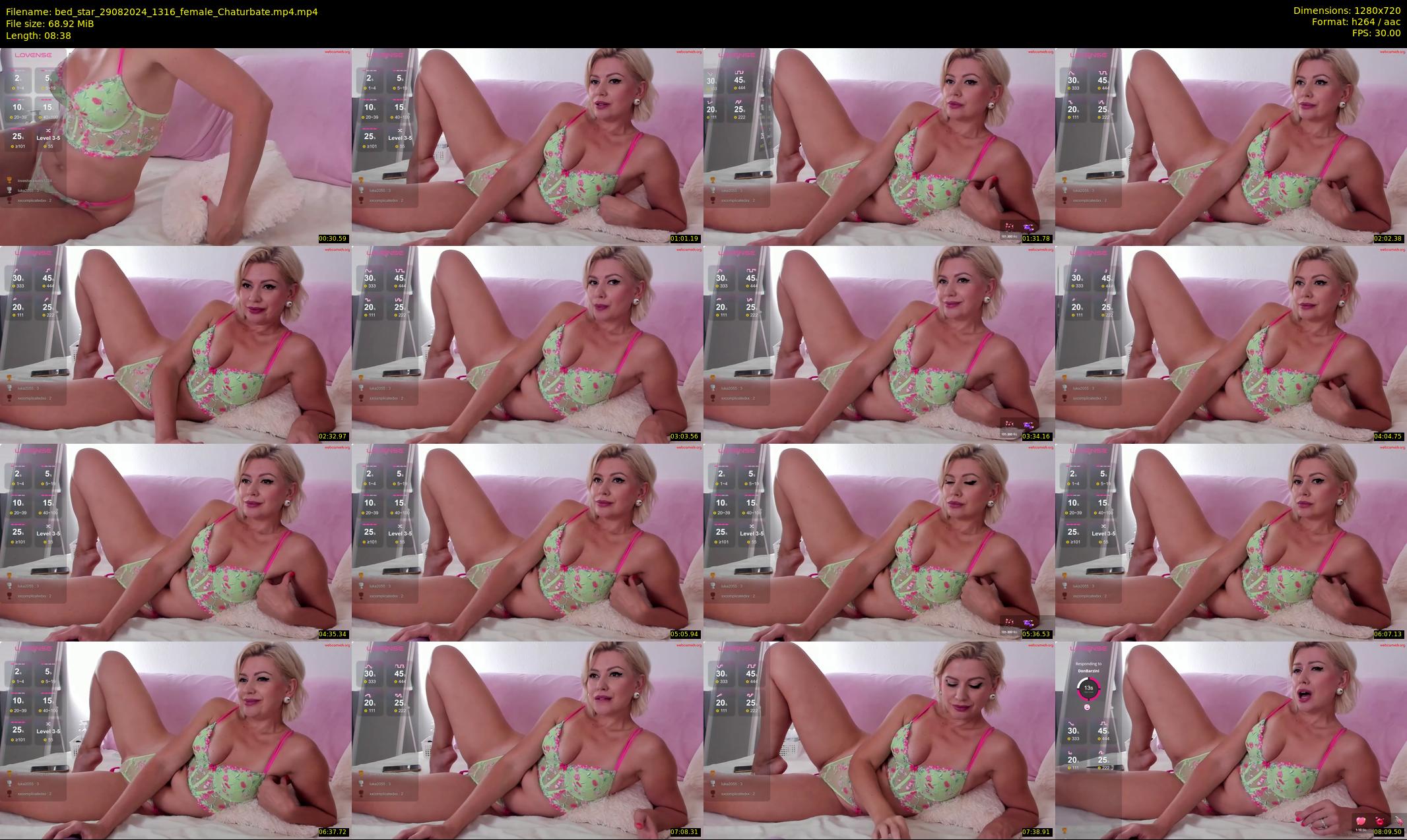 bed_star — 9 minute Chaturbate female cam show recording, 720p, Aug 29, 2024