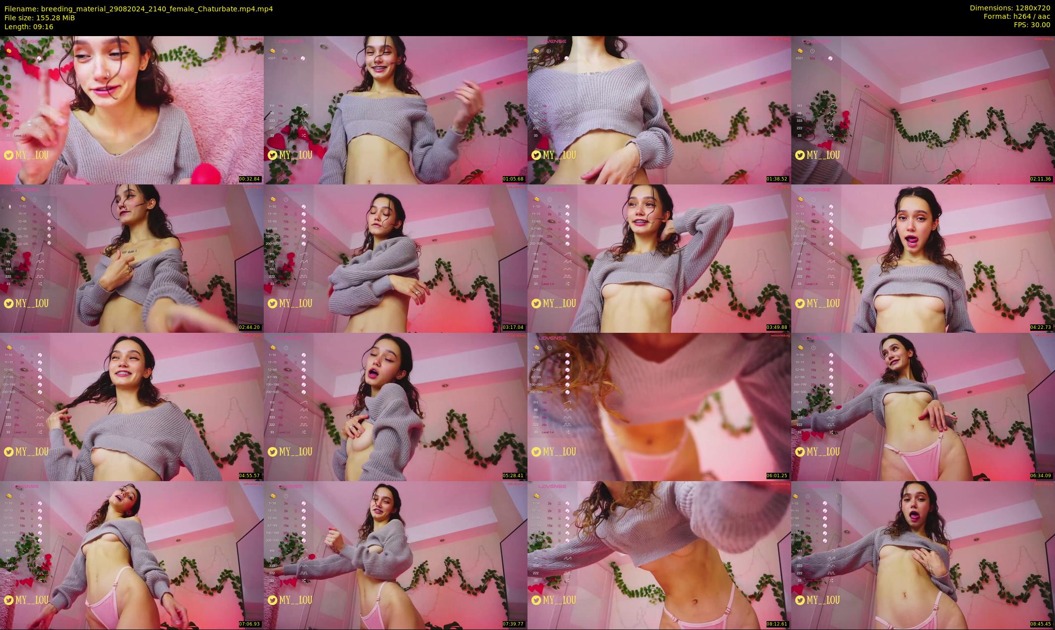 breeding_material — 10 minute Chaturbate female cam show recording, 720p, Aug 29, 2024
