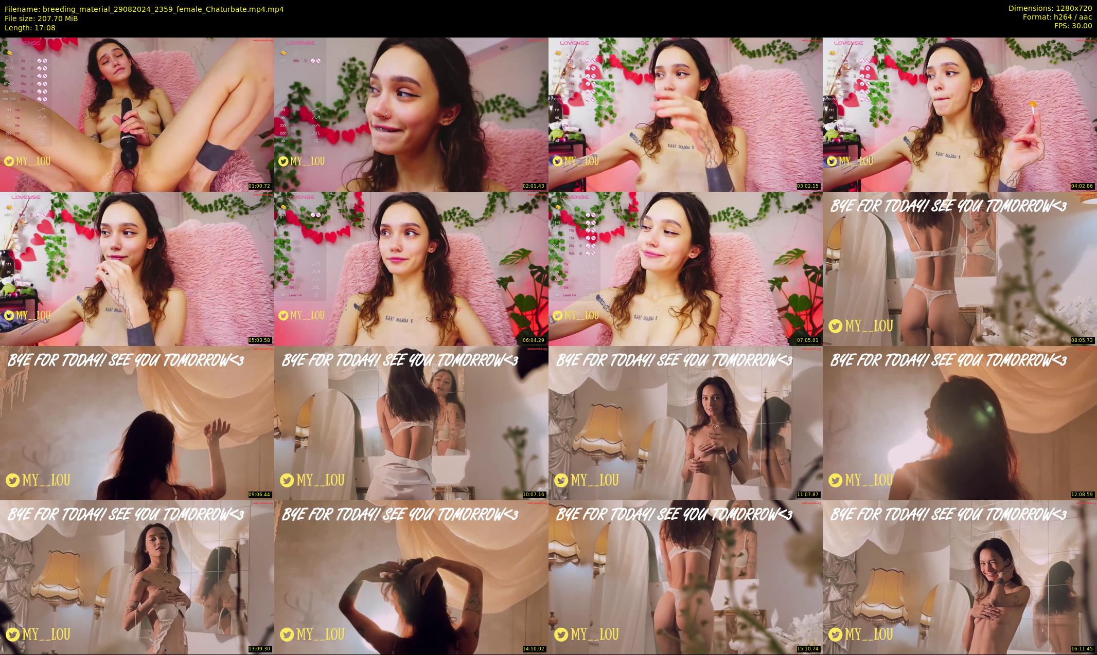 breeding_material — 18 minute Chaturbate female cam show recording, 720p, Aug 29, 2024