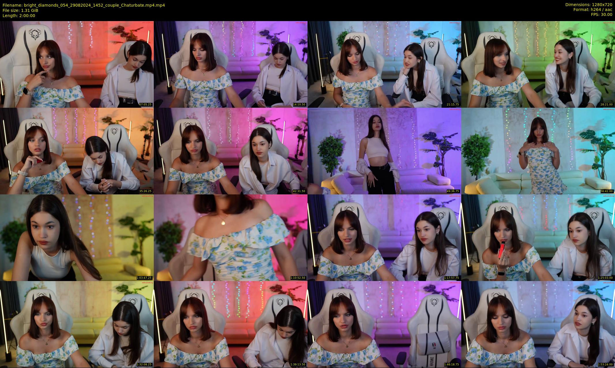 bright_diamonds_054 — 120 minute Chaturbate couple cam show recording, 720p, Aug 29, 2024