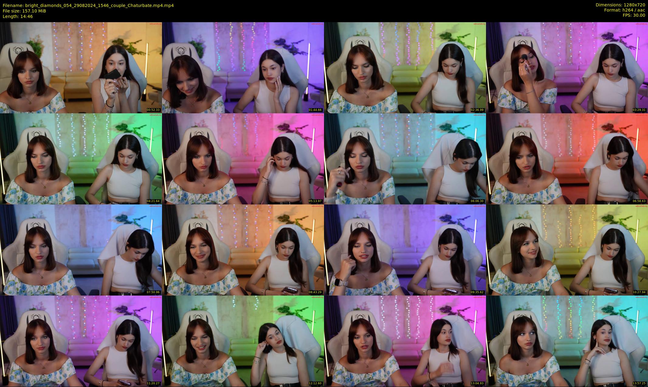 bright_diamonds_054 — 15 minute Chaturbate couple cam show recording, 720p, Aug 29, 2024