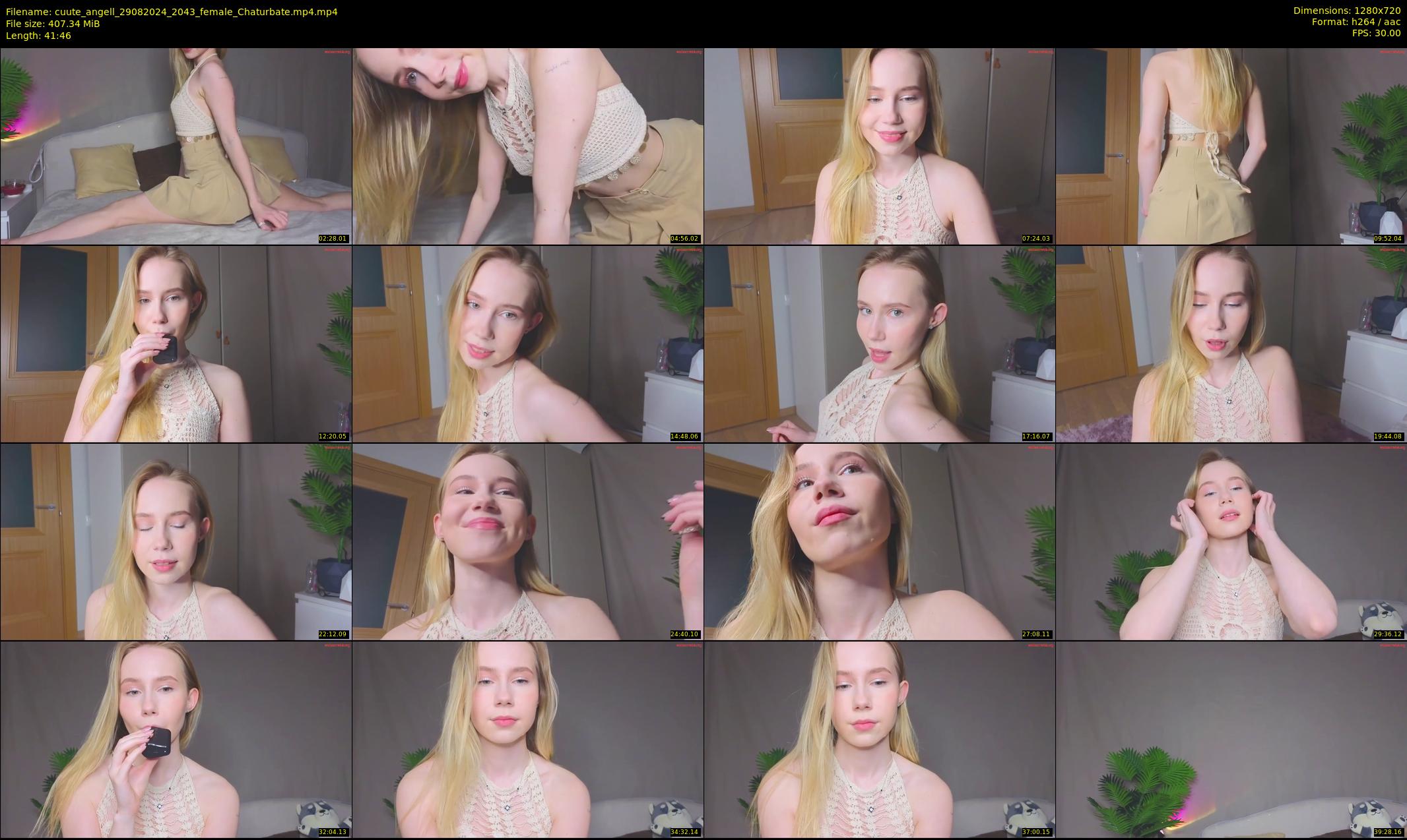 cuute_angell — 42 minute Chaturbate female cam show recording, 720p, Aug 29, 2024