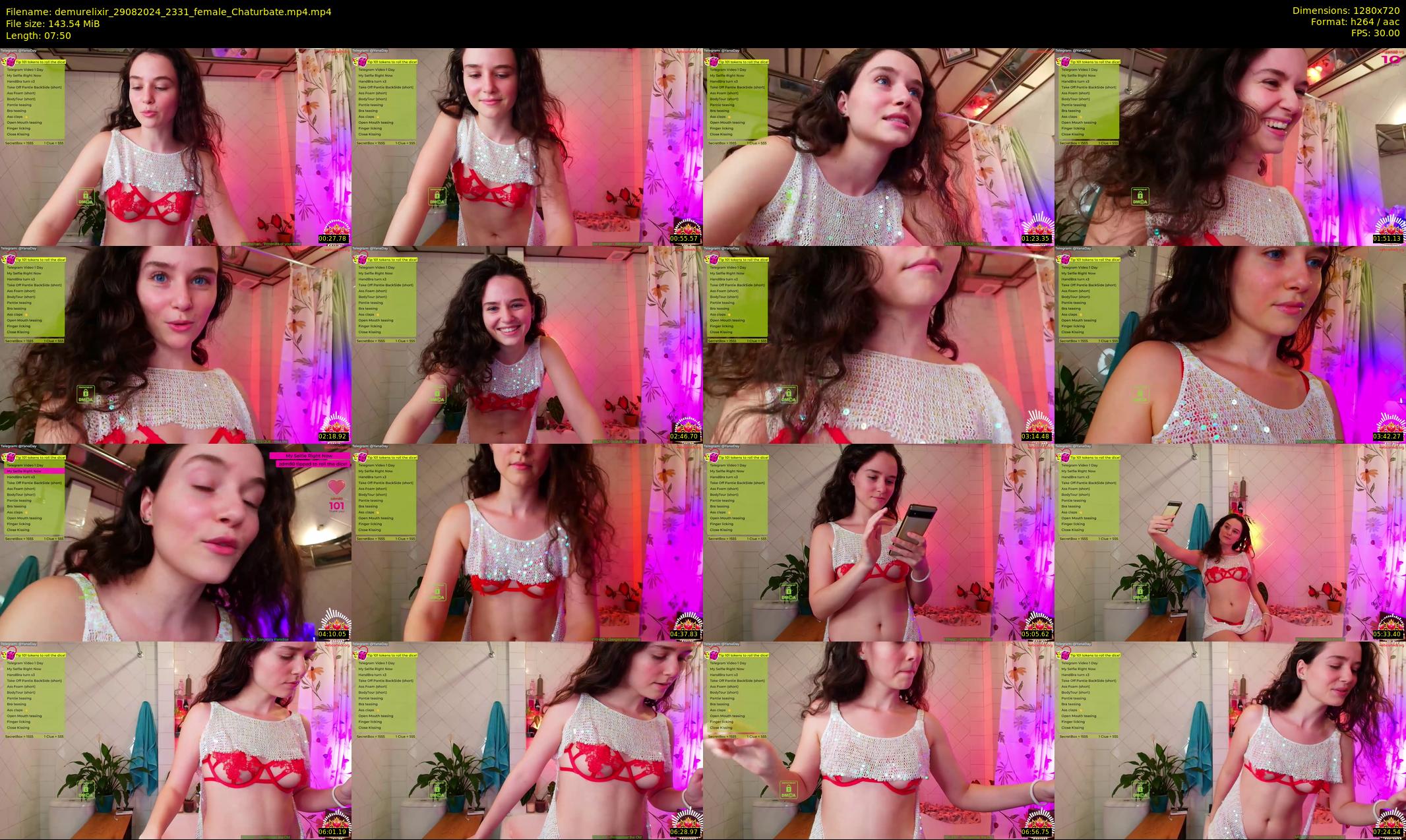 demurelixir — 8 minute Chaturbate female cam show recording, 720p, Aug 29, 2024
