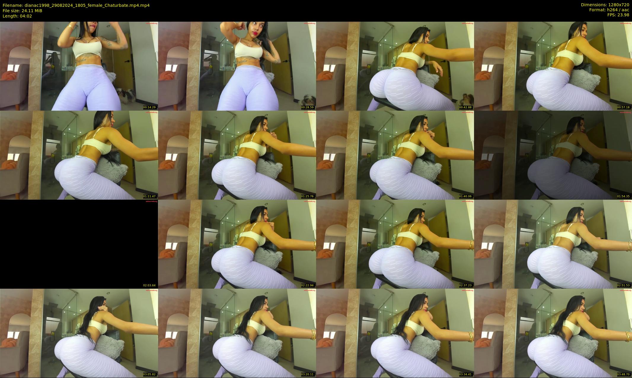 dianac1998 — 5 minute Chaturbate female cam show recording, 720p, Aug 29, 2024