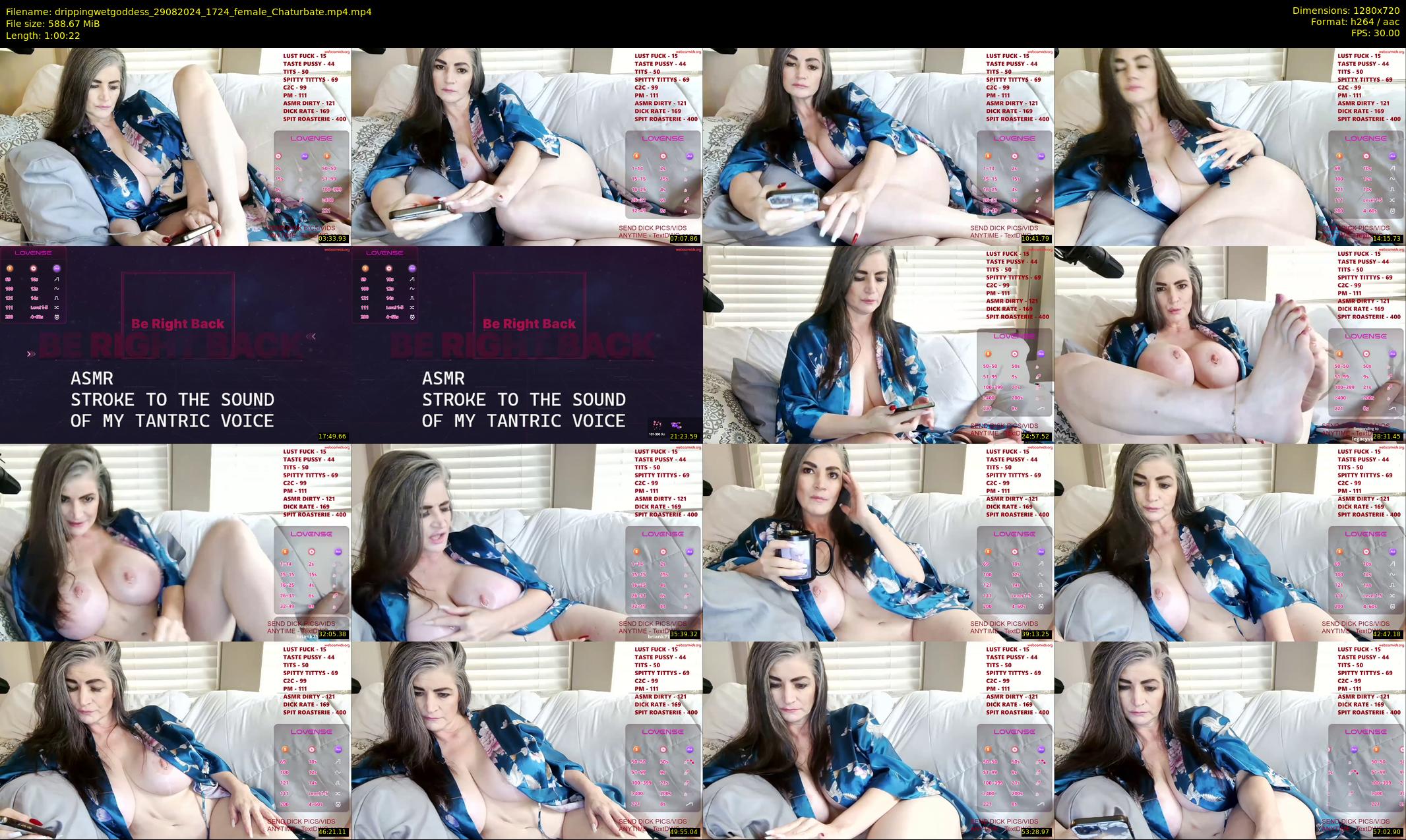 drippingwetgoddess — 61 minute Chaturbate female cam show recording, 720p, Aug 29, 2024