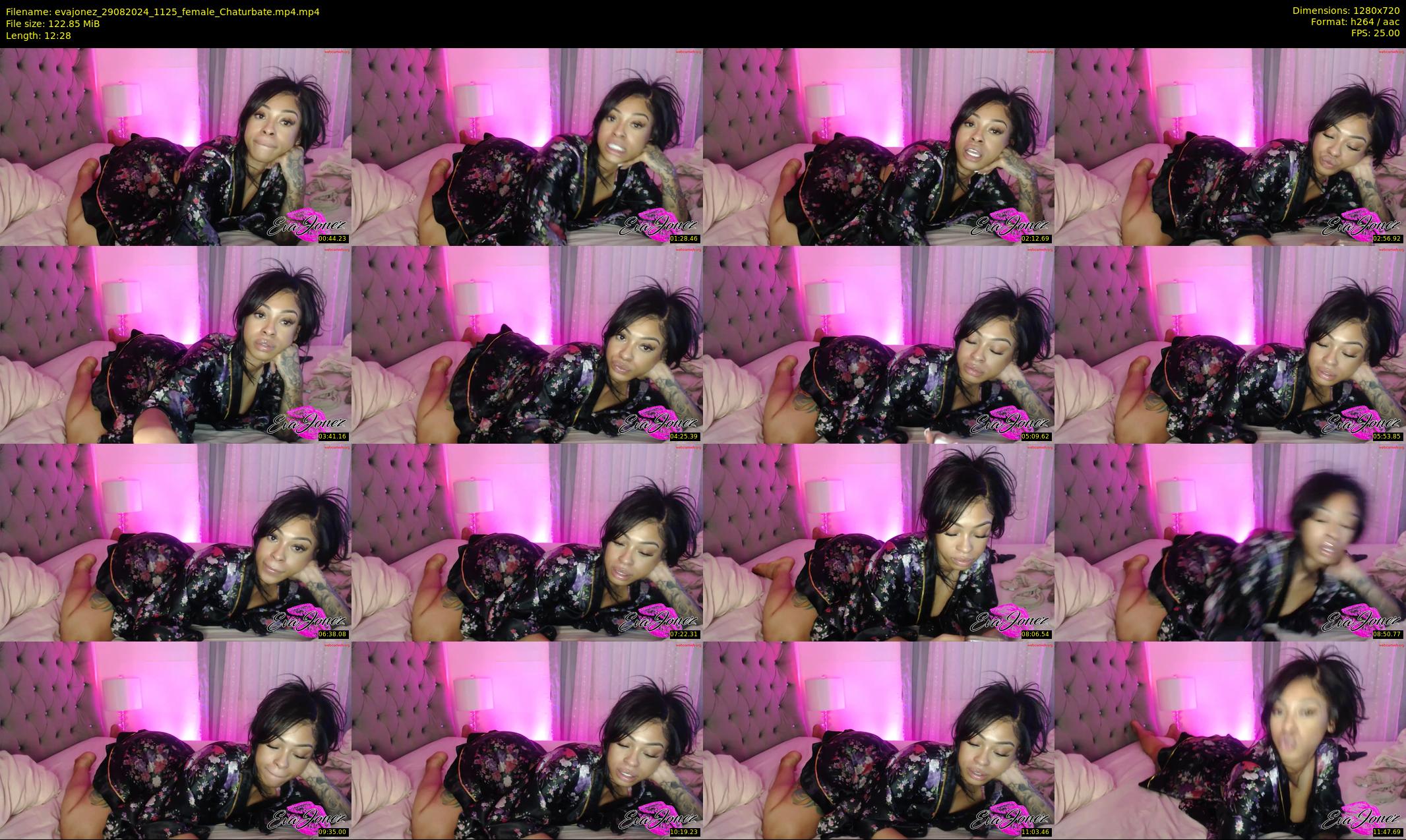 evajonez — 13 minute Chaturbate female cam show recording, 720p, Aug 29, 2024
