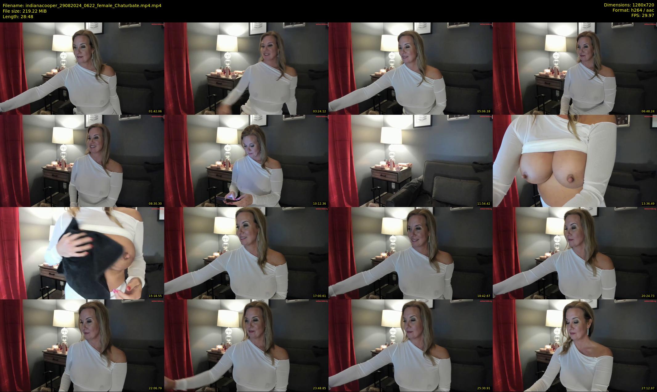 indianacooper — 29 minute Chaturbate female cam show recording, 720p, Aug 29, 2024