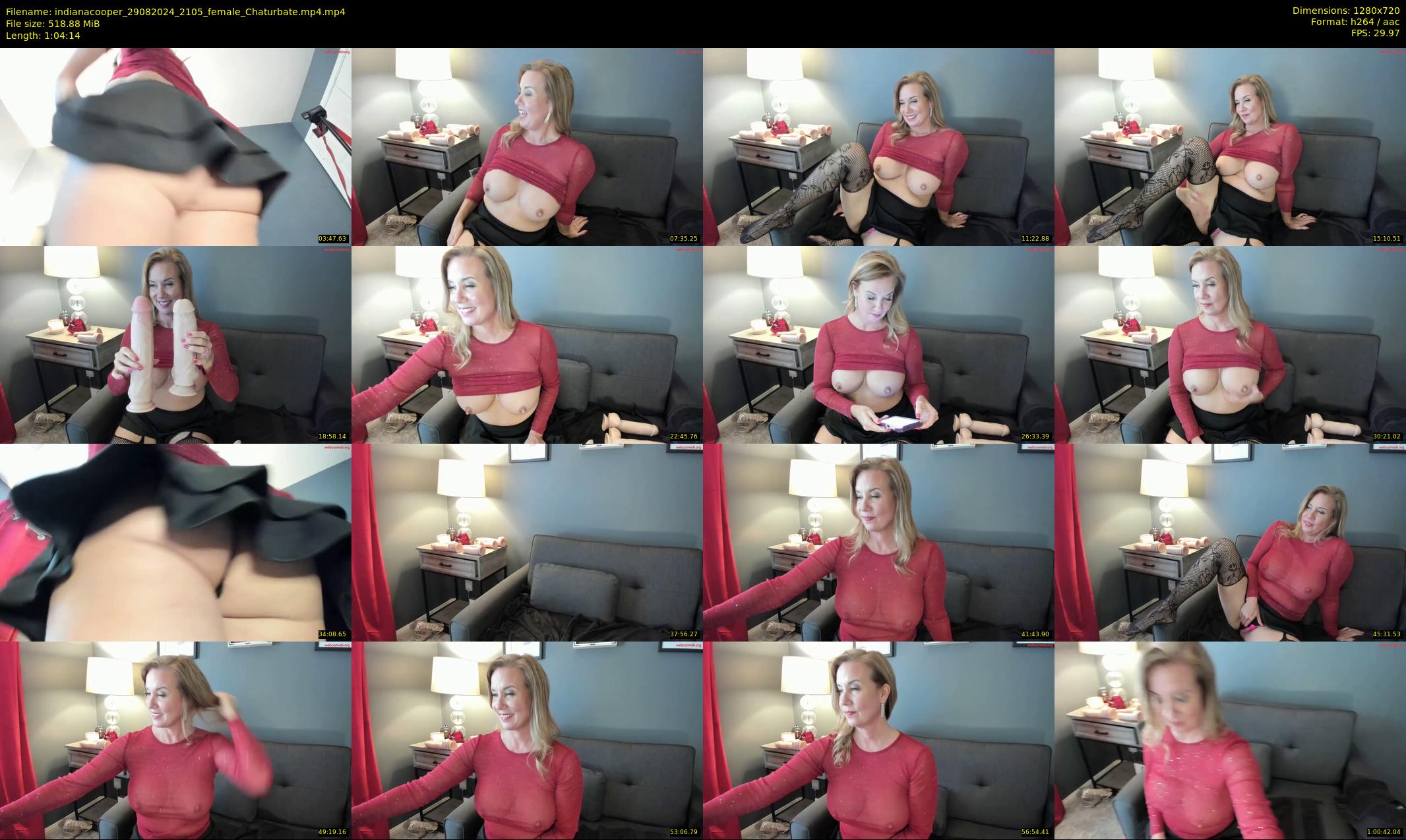 indianacooper — 65 minute Chaturbate female cam show recording, 720p, Aug 29, 2024